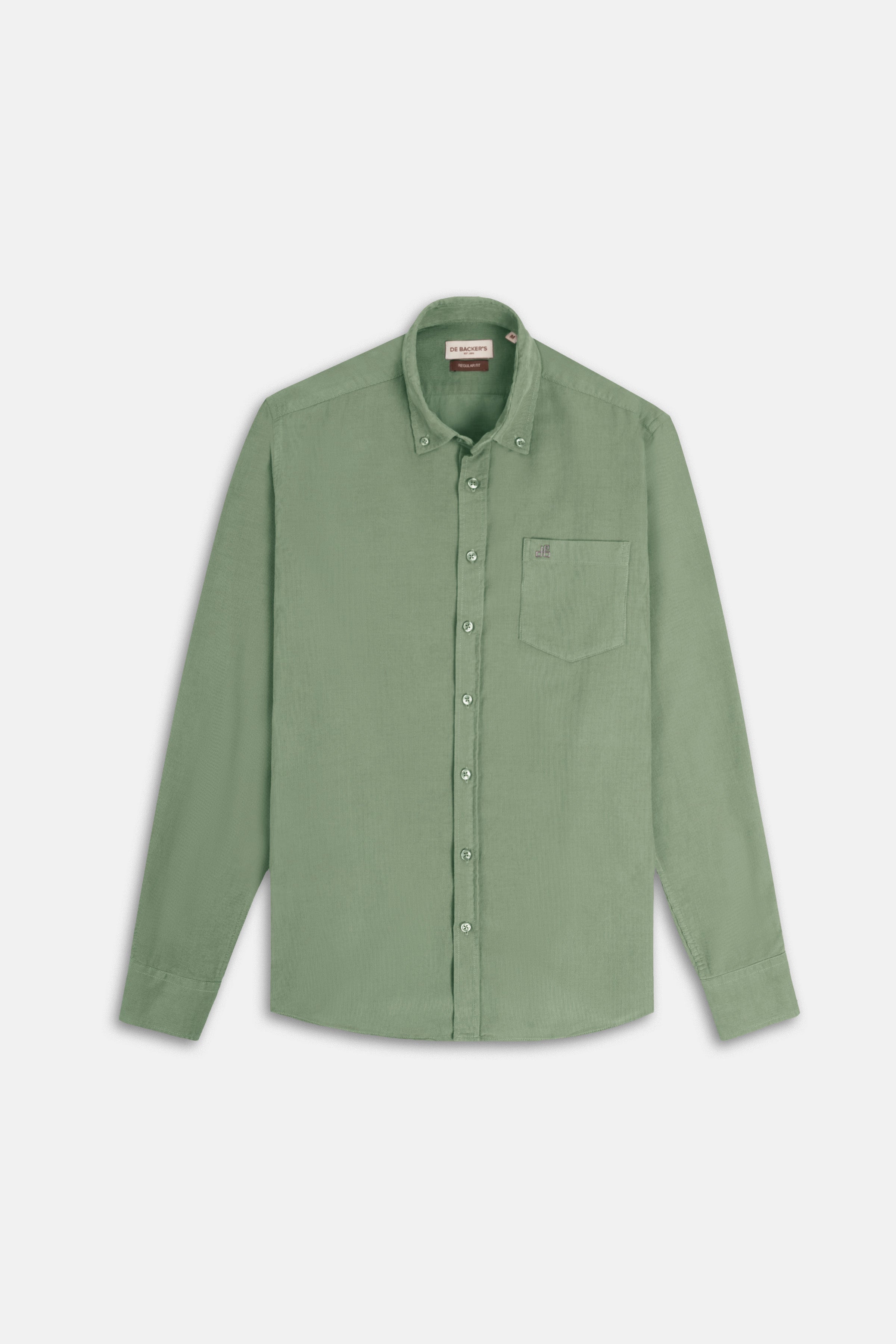 Spanish Green Button-Up Velvet Over-Shirt - 1