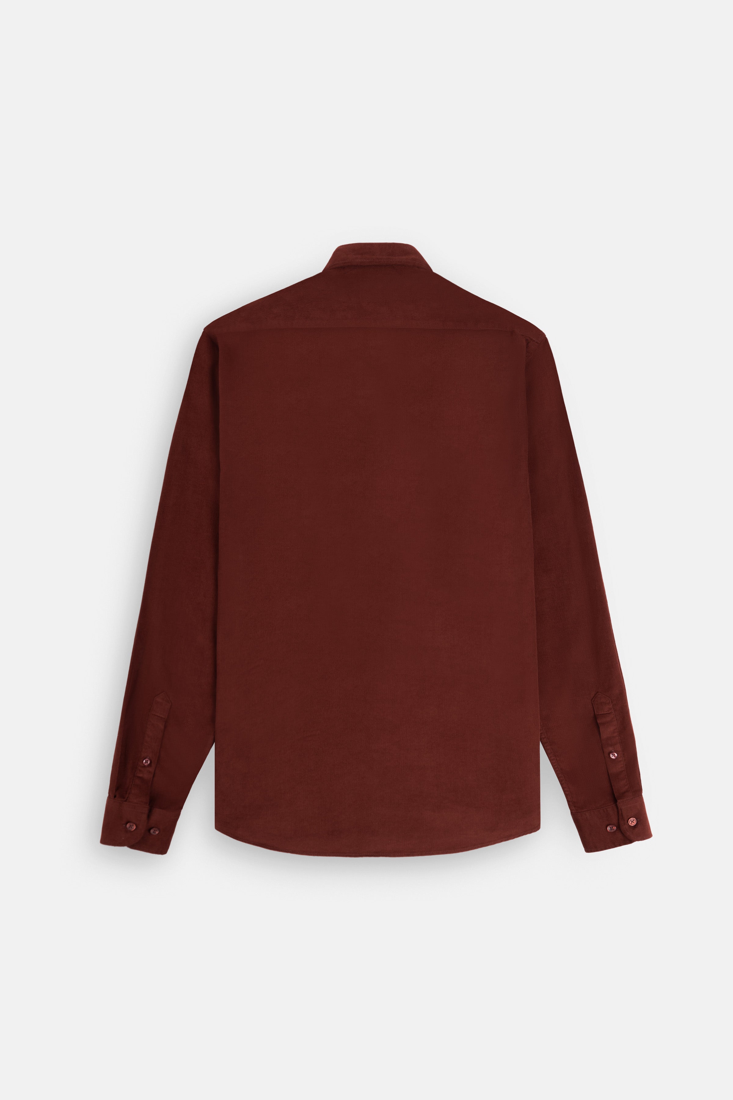 Burgundy Button-Up Velvet Over-Shirt