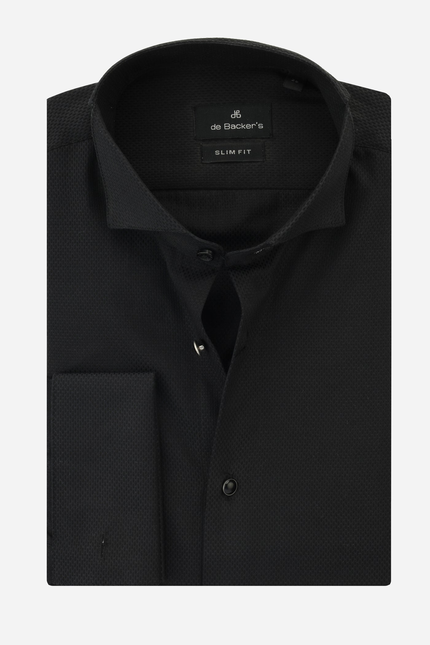 Jacquard Black Wingtip Shirt