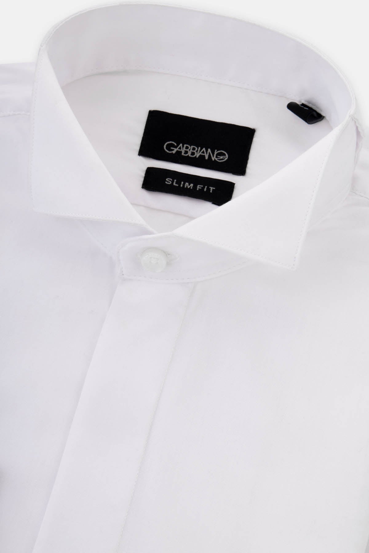 Solid White Wingtip Dacron Classic Shirt - 2