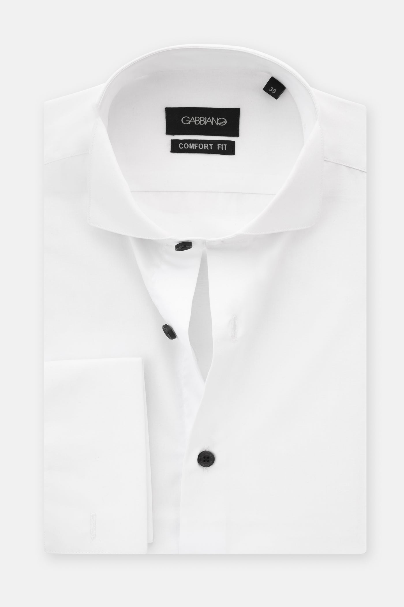 Solid Dacron White Wingtip Shirt