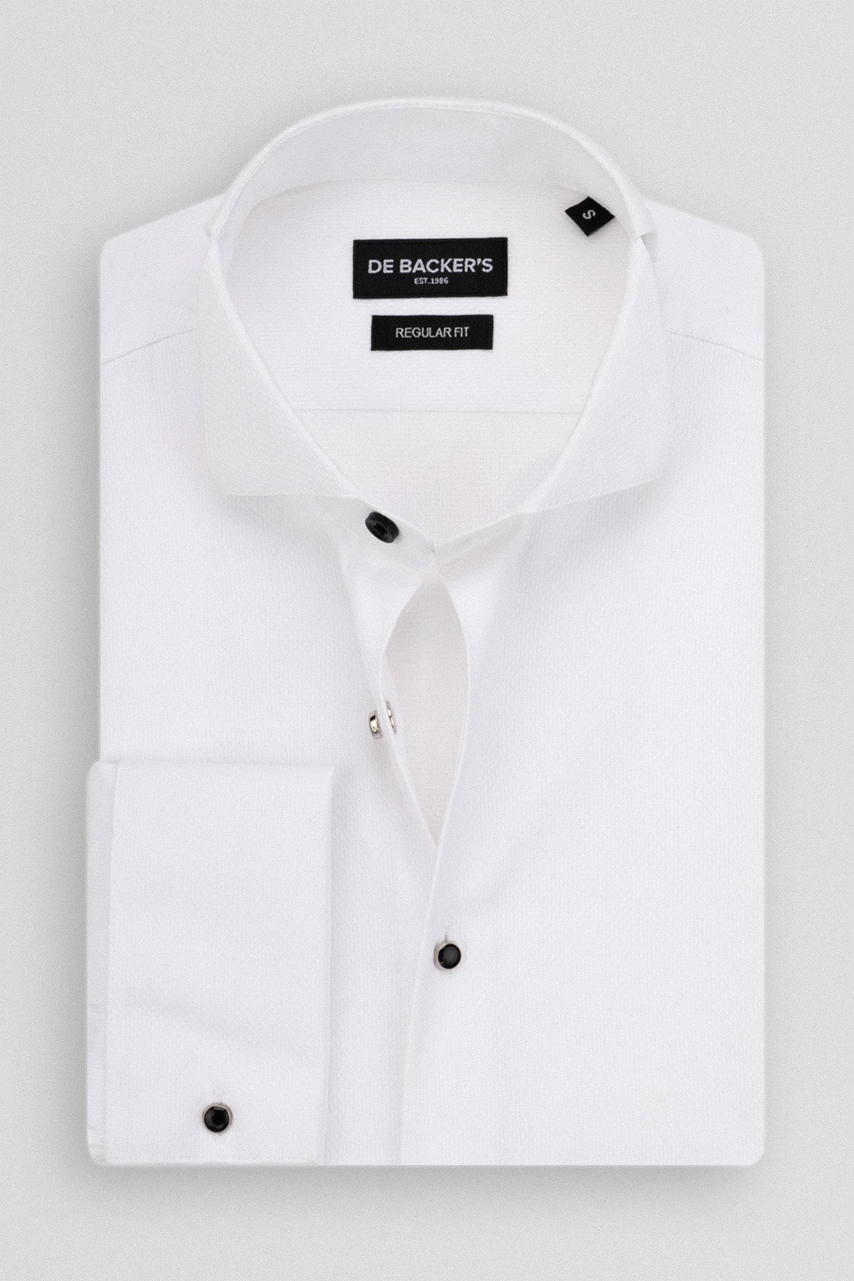 Jacquard White Wingtip Shirt