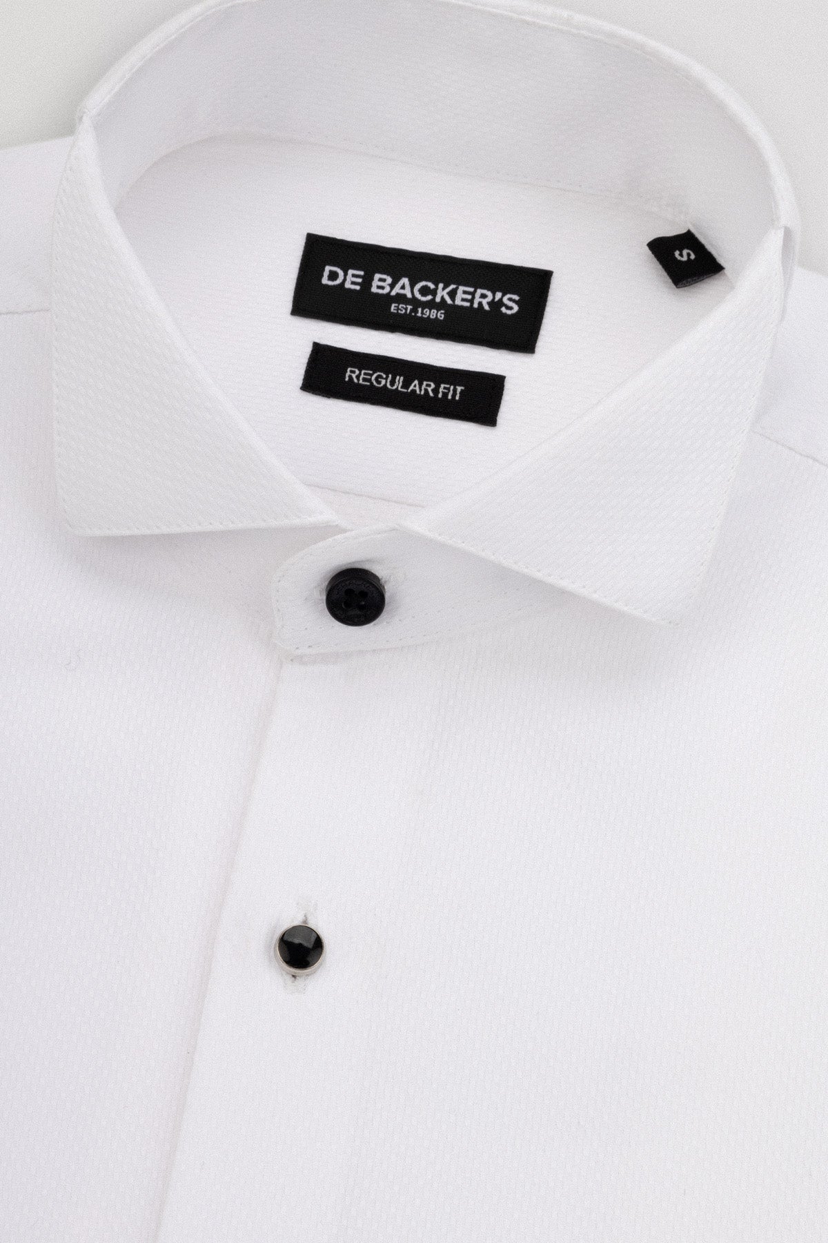 Jacquard White Wingtip Shirt