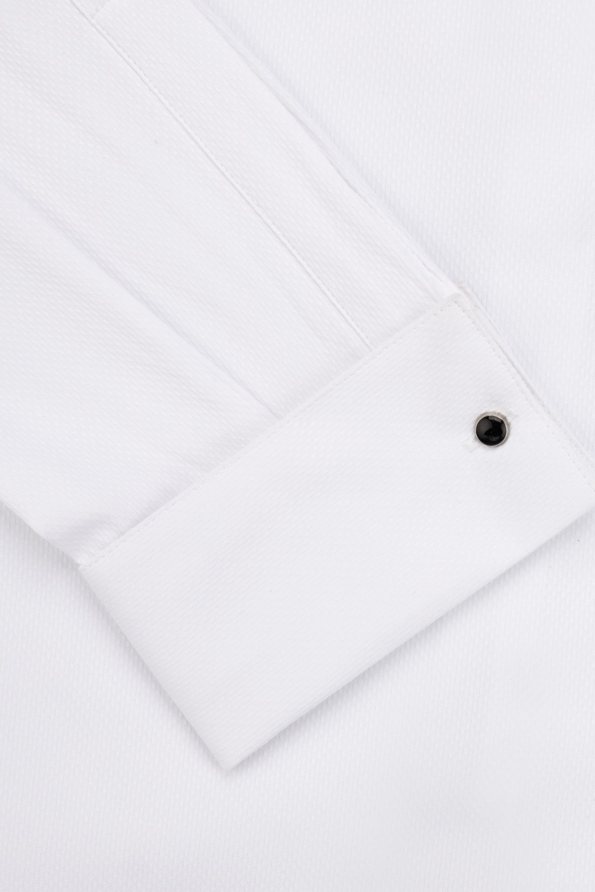 Jacquard White Wingtip Shirt