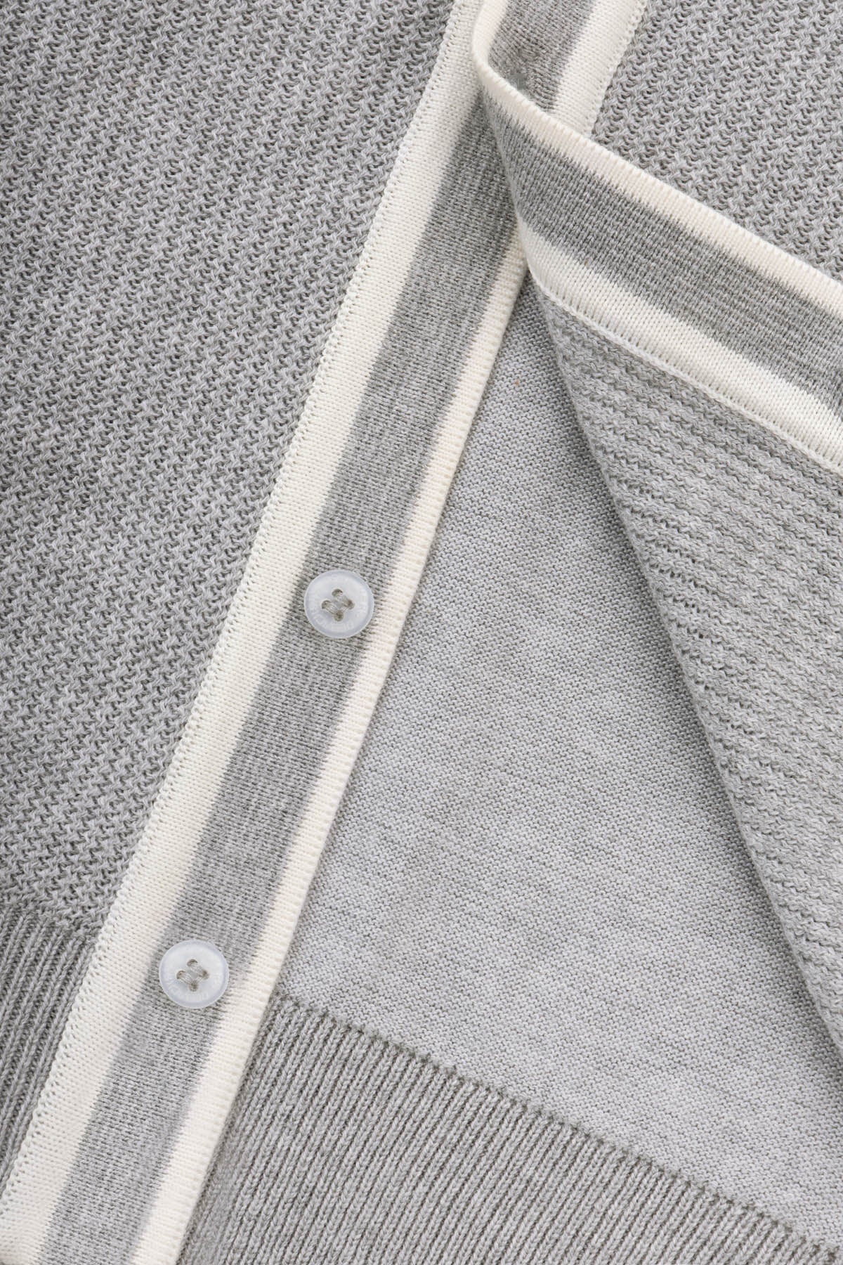 Jacquard Knitted Gray polo