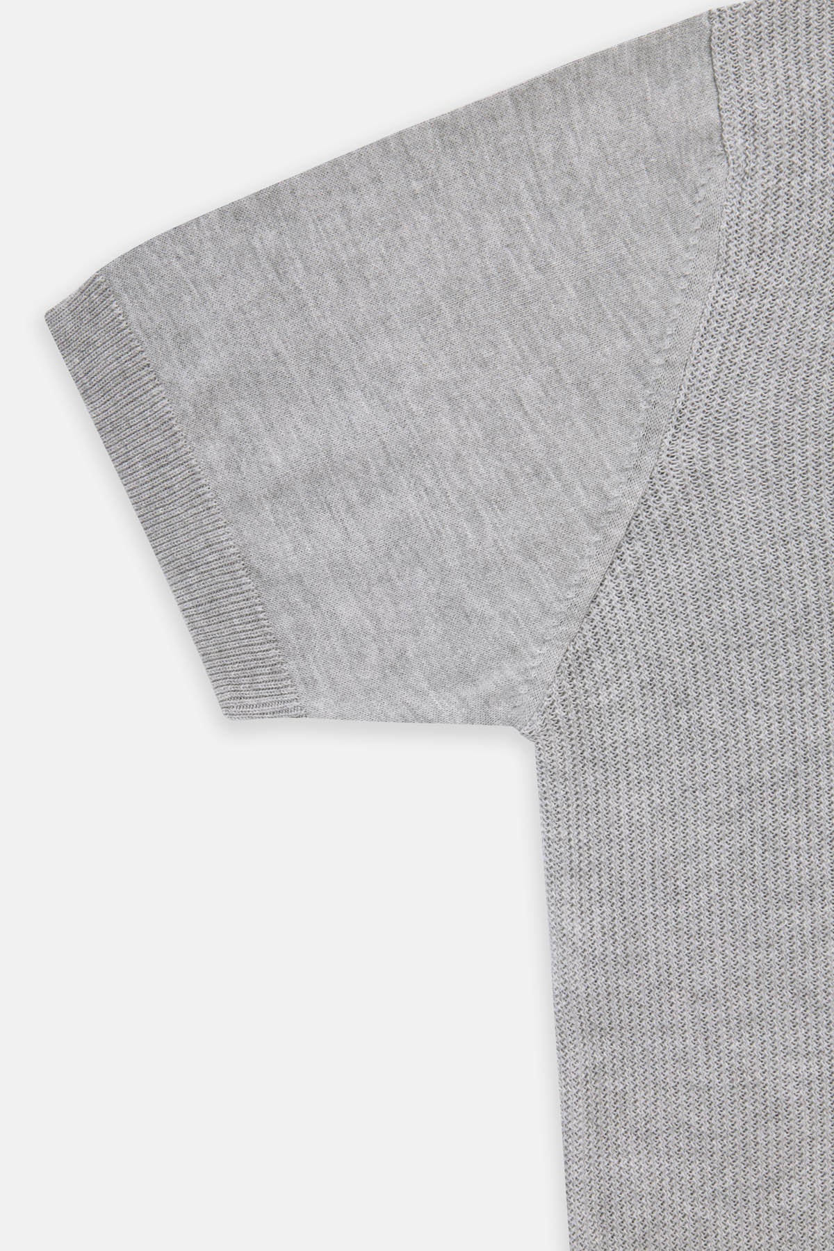 Jacquard Knitted Gray polo