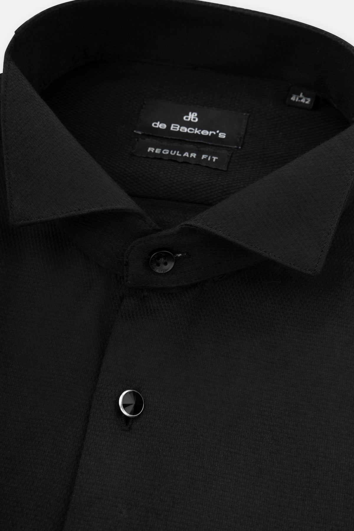 Jacquard Black Wingtip Shirt - 2