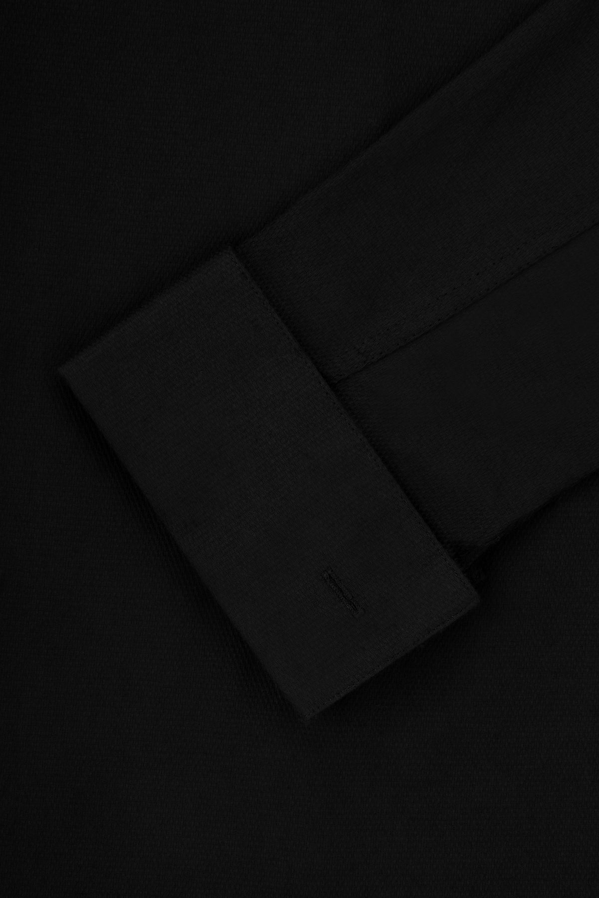 Jacquard Black Wingtip Shirt - 3