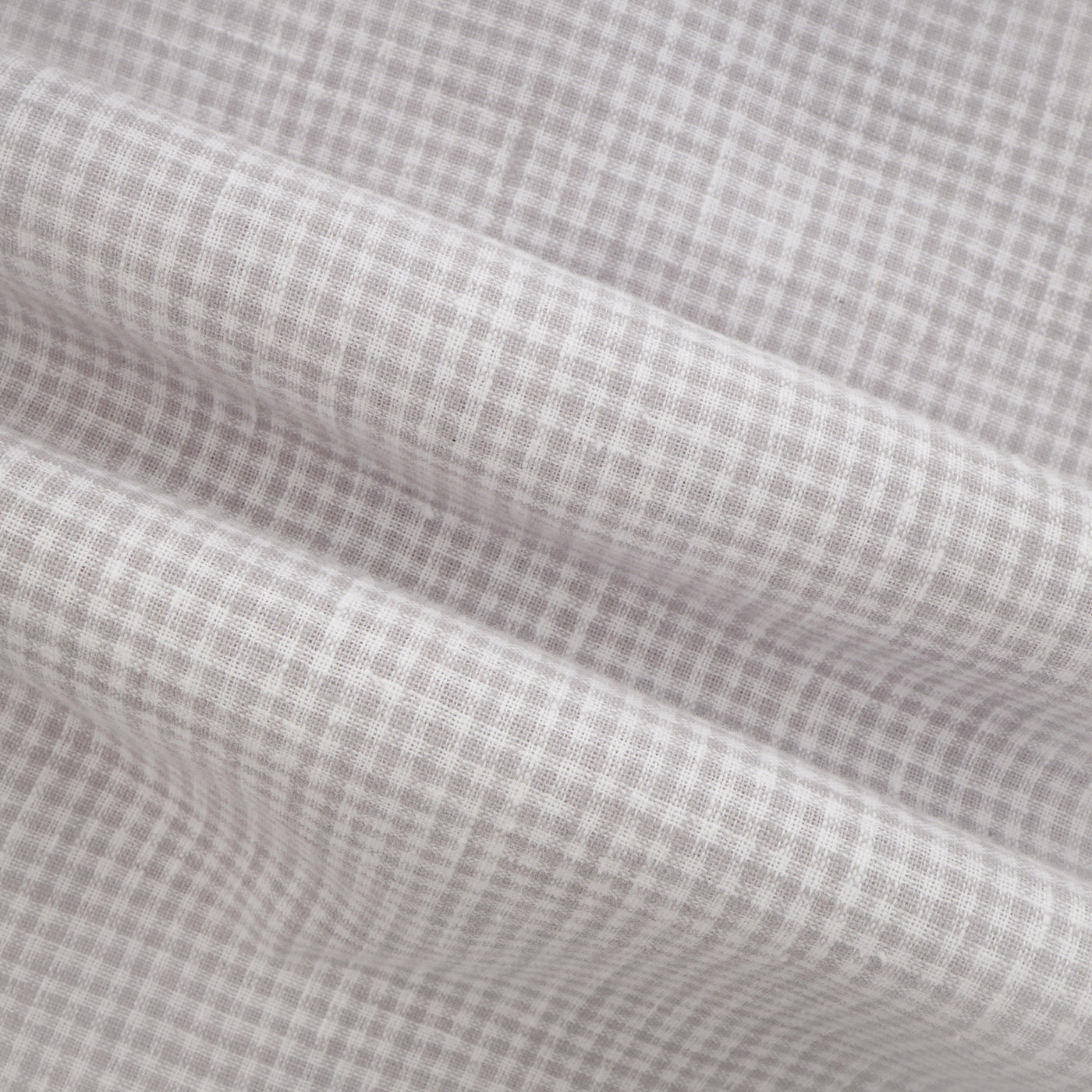 Checked Gray & White Linen Casual Shirt