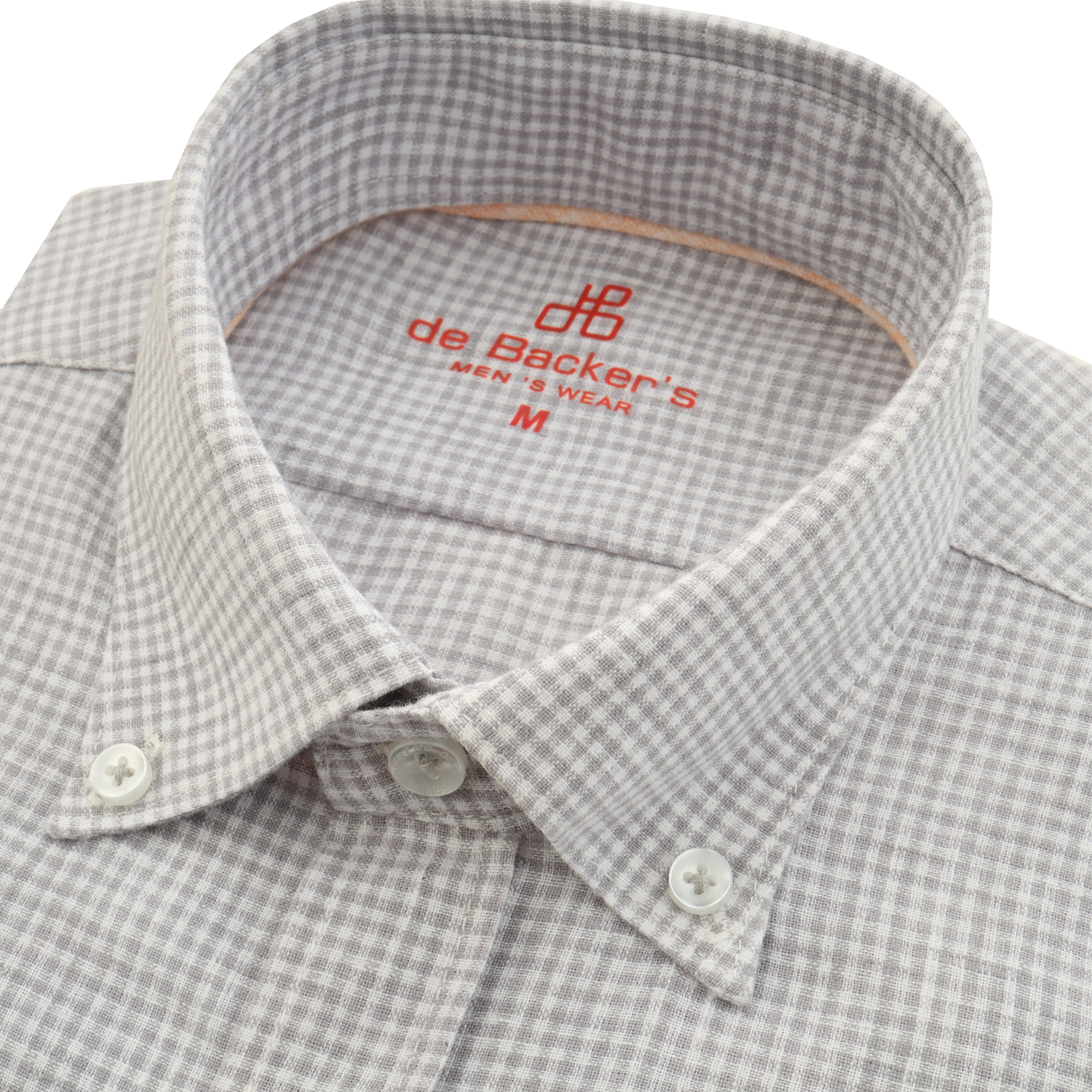 Checked Gray & White Linen Casual Shirt