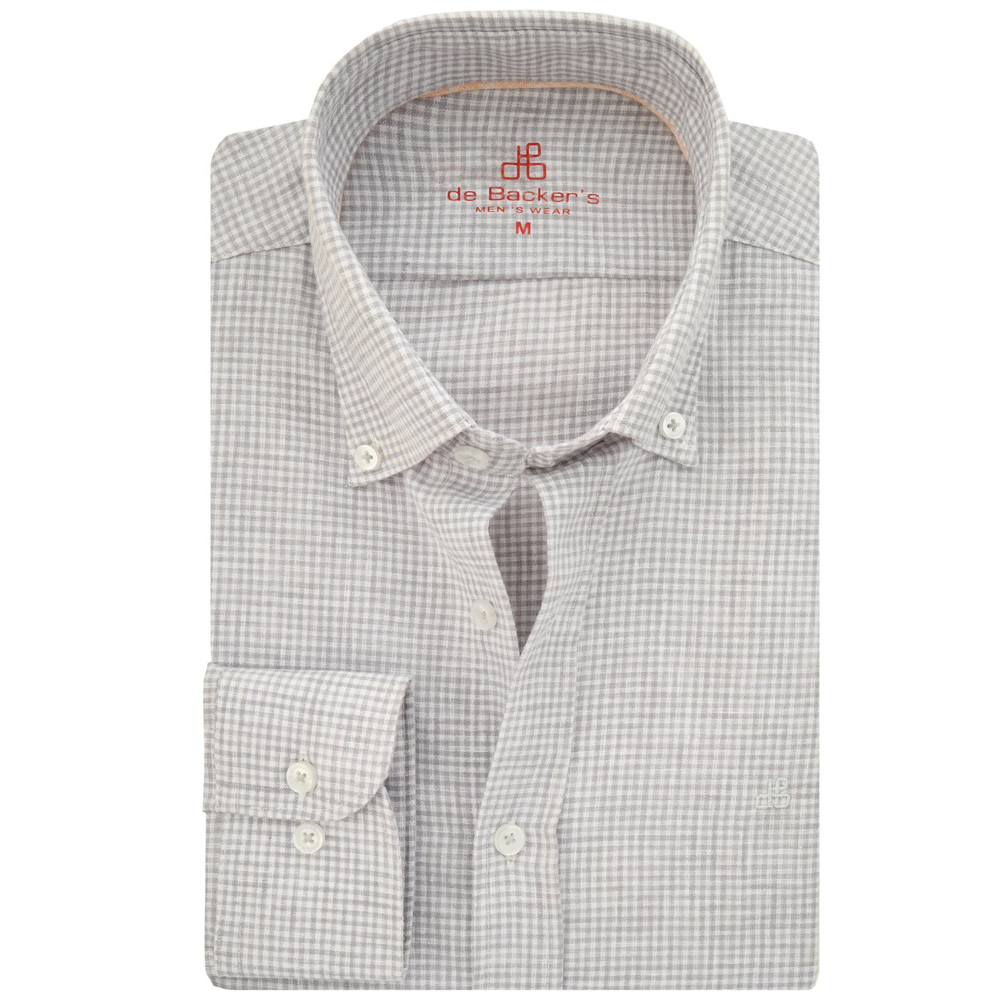 Checked Gray & White Linen Casual Shirt