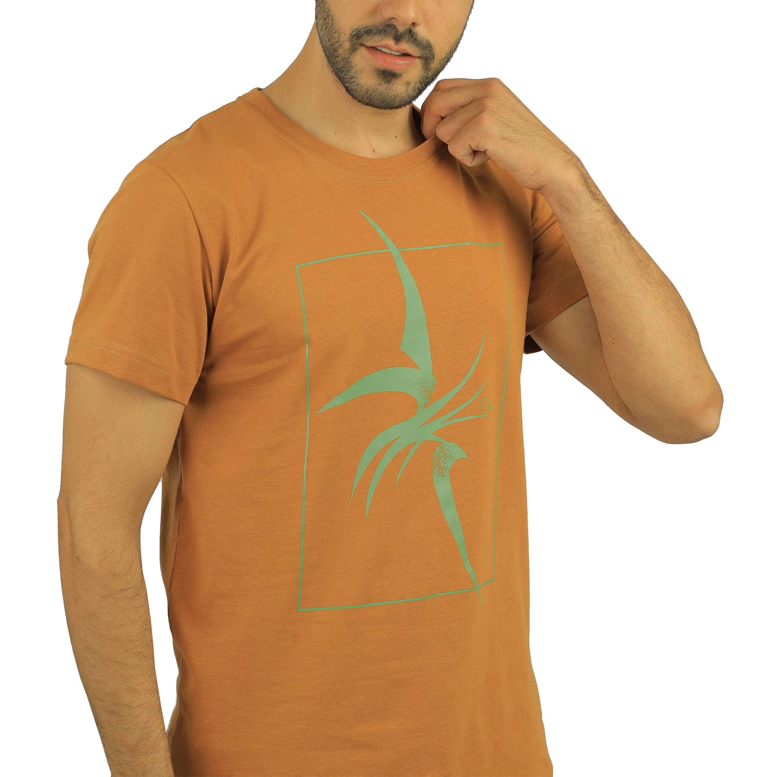 Camel round T-shirt