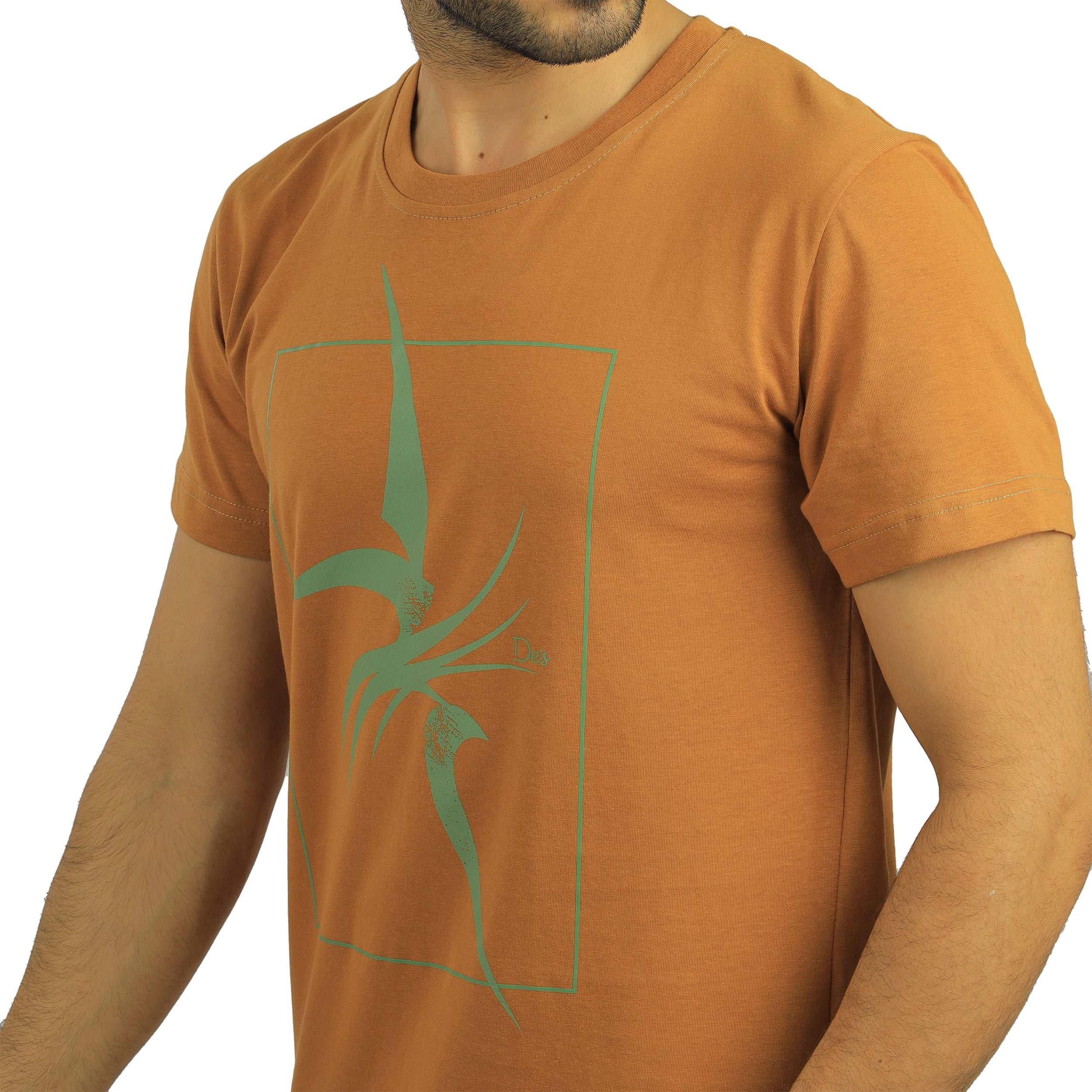 Camel round T-shirt