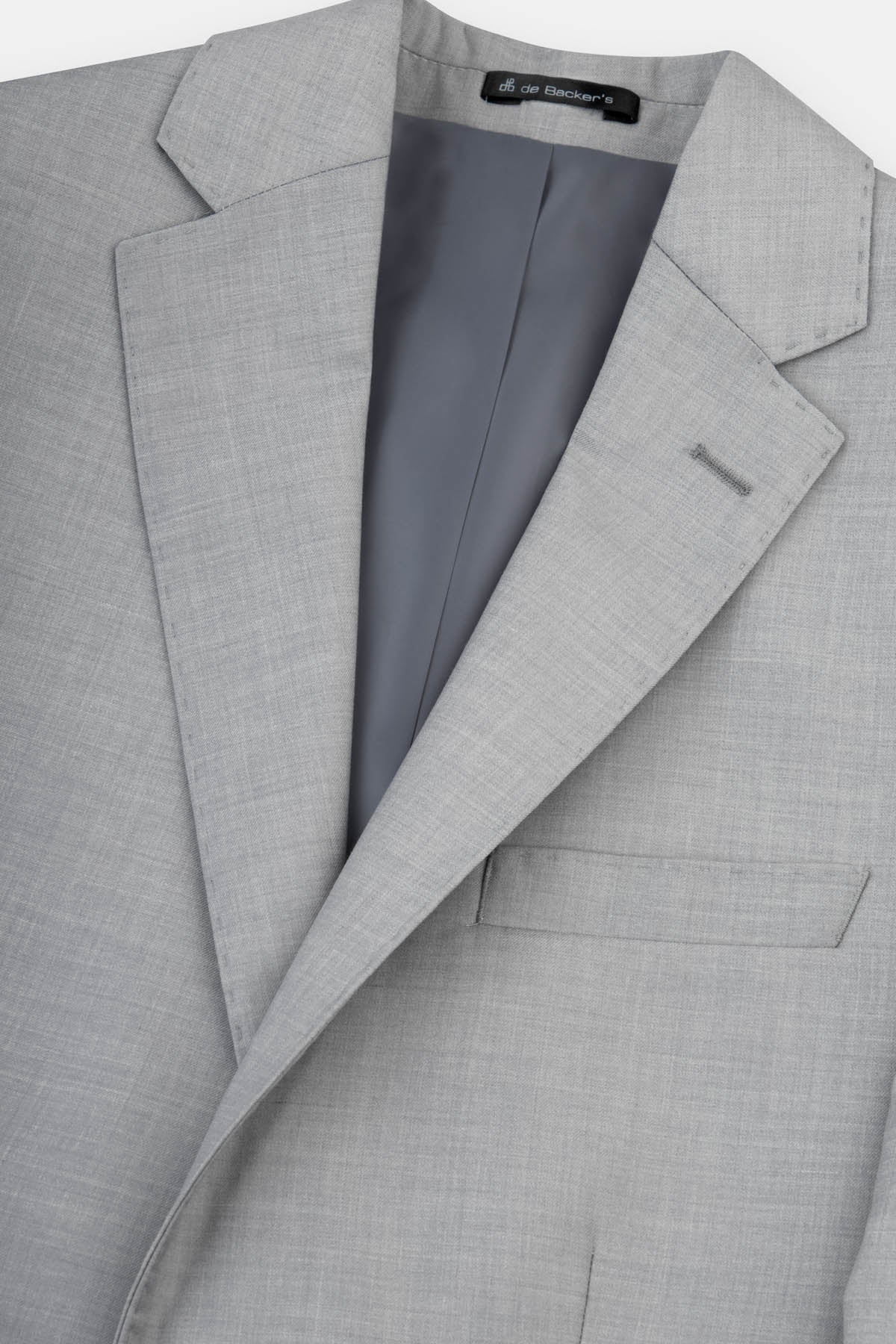 Twill Patterned Light-Gray Bamboo Suite - 6