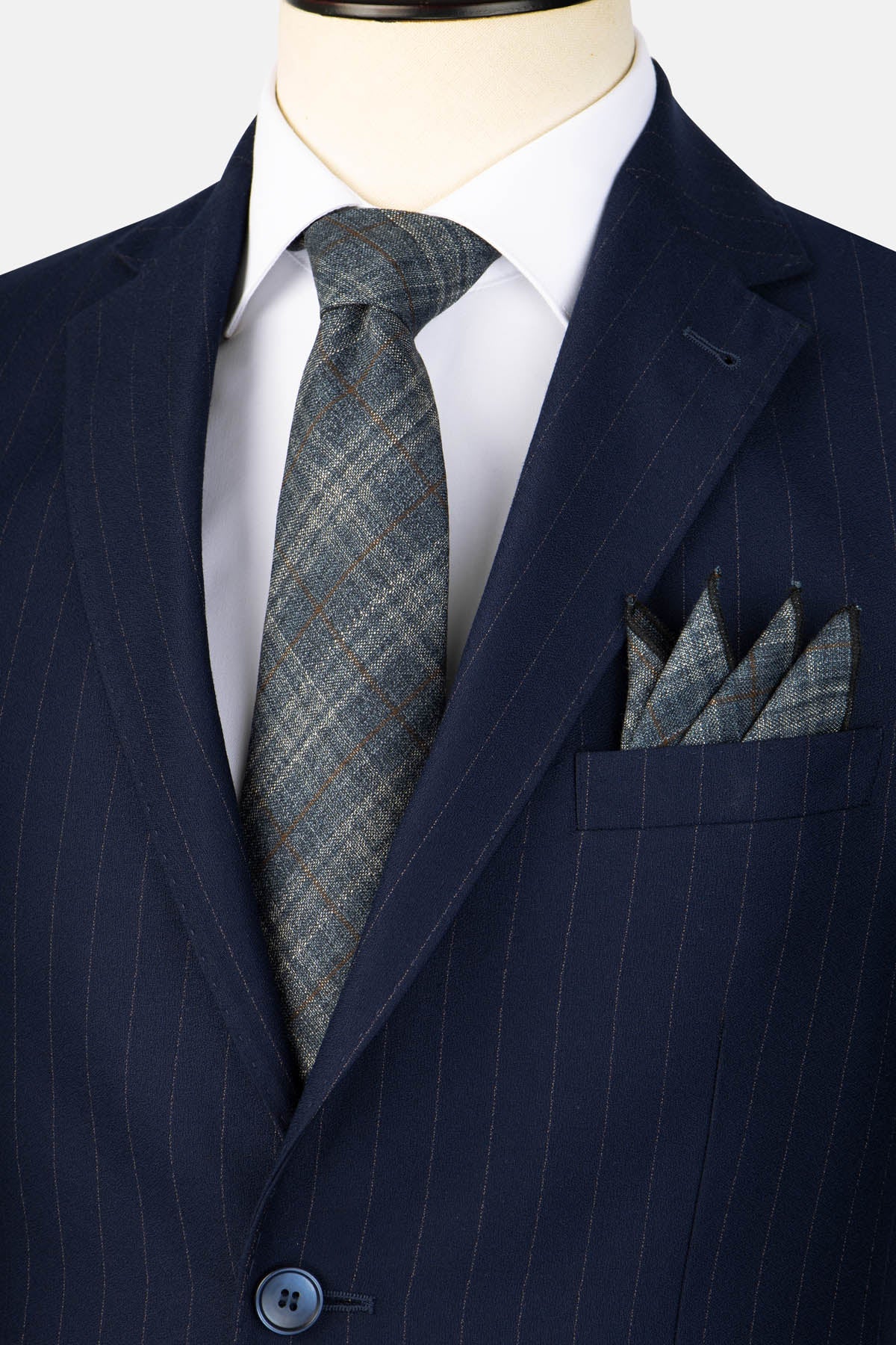 Striped Oxford Blue Suite