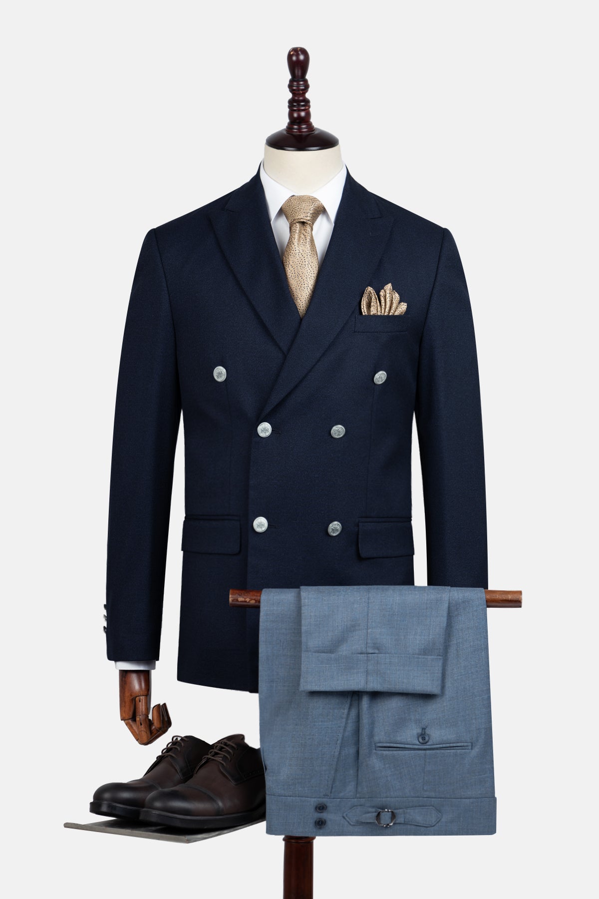 Tweed Patterned Navy Suite