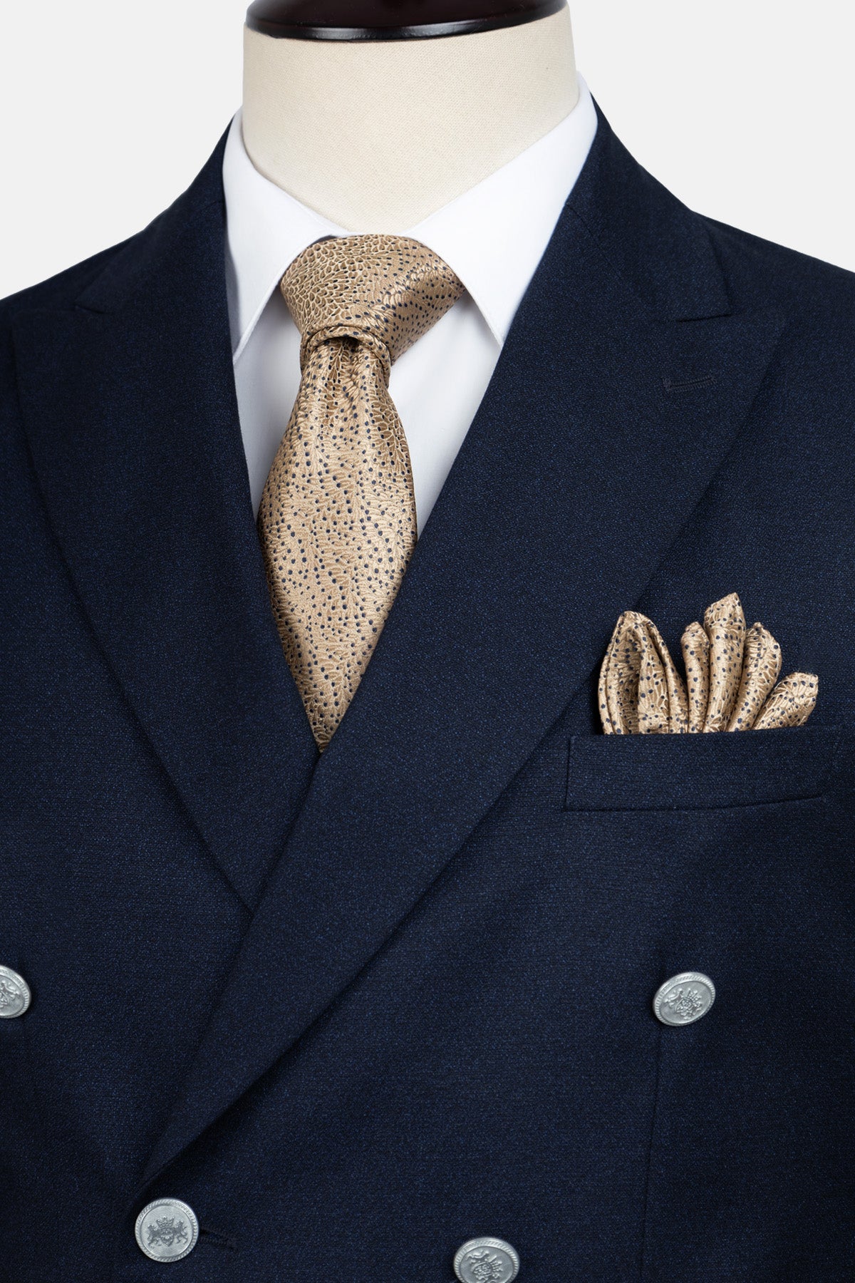 Tweed Patterned Navy Suite