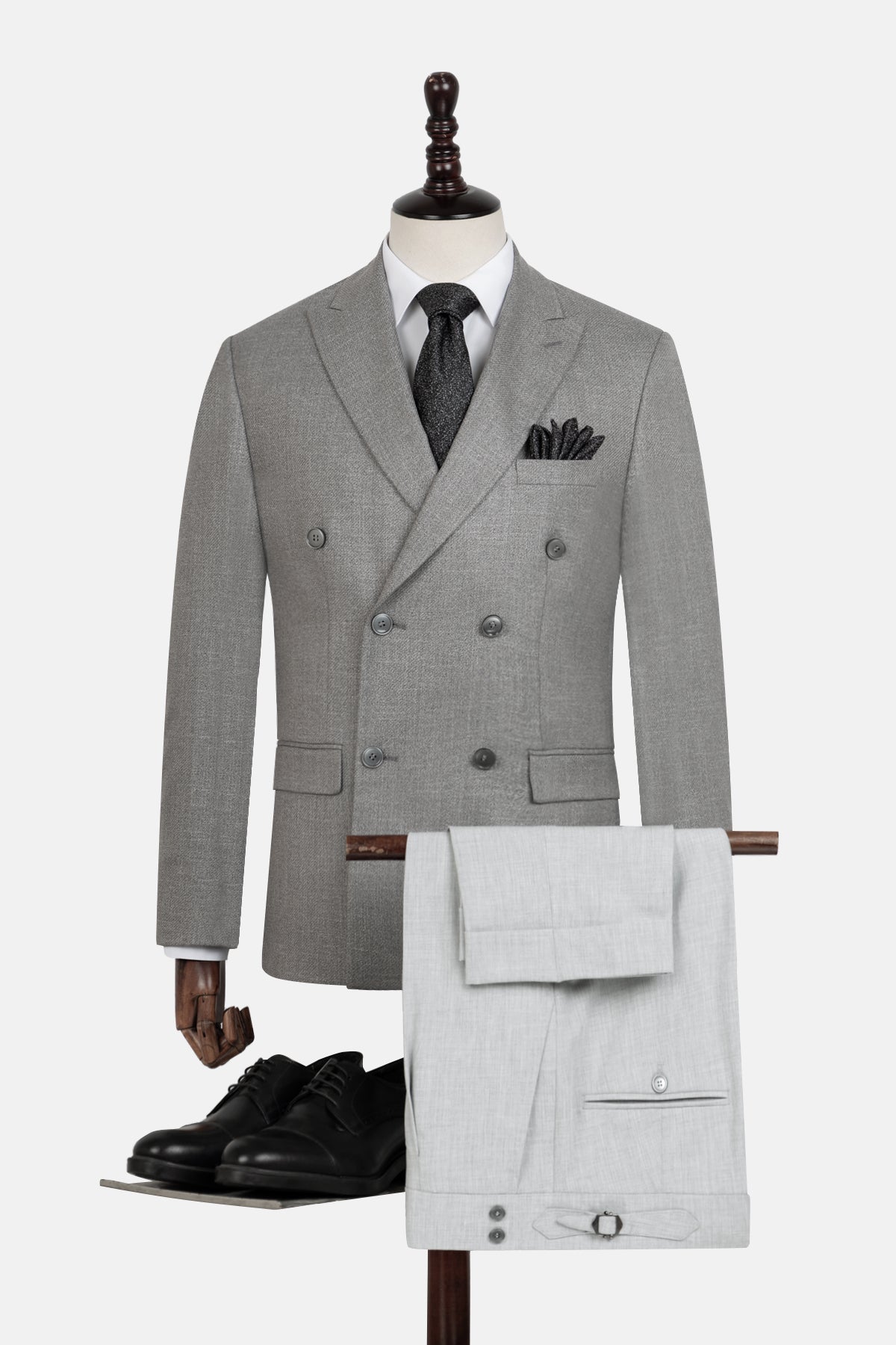 Tweed Patterned Gray Suite