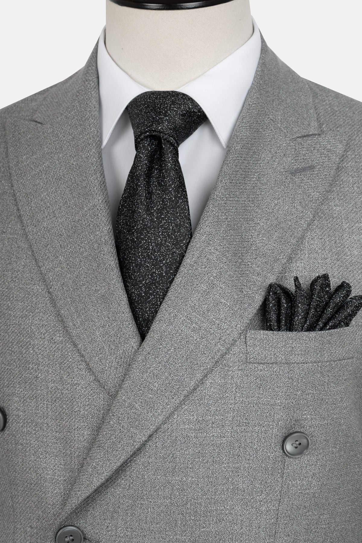 Tweed Patterned Gray Suite