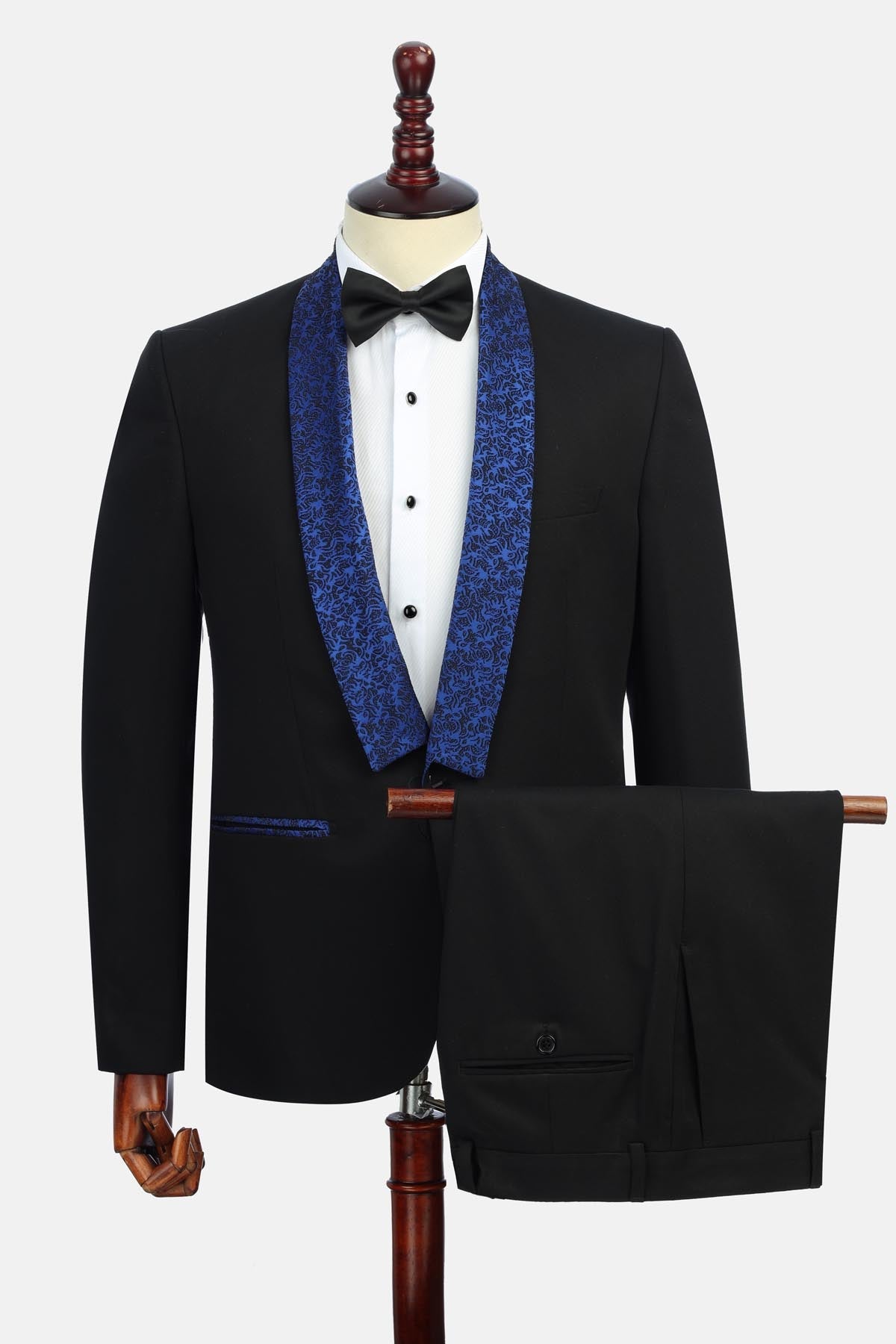 Solid Shaw Lapel Black Tuxedo