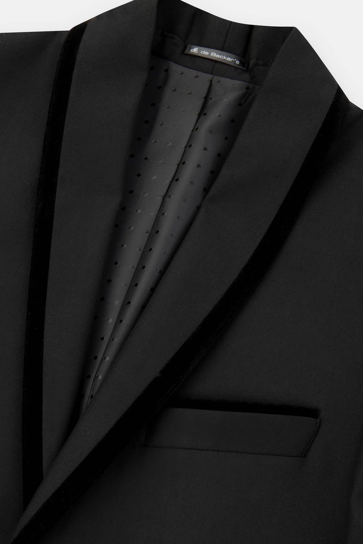 Twill Patterned Black Tuxedo