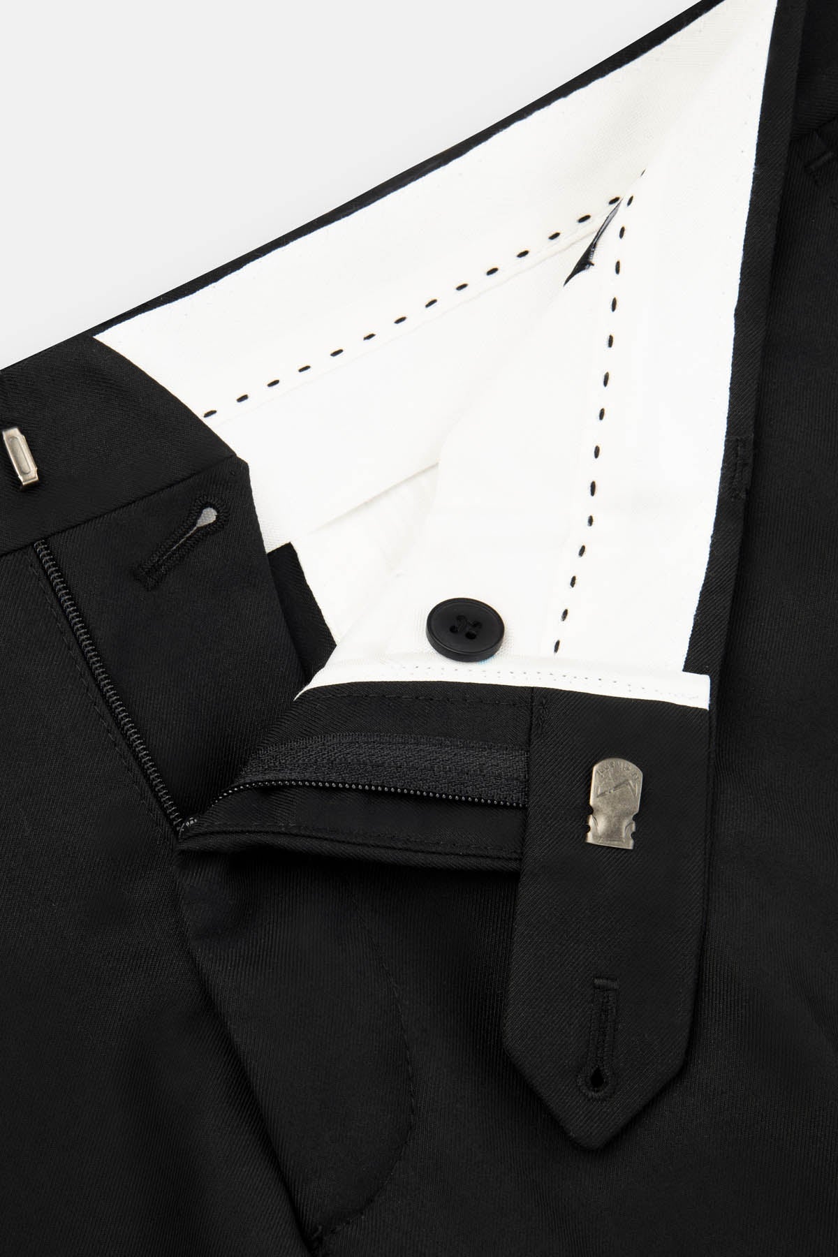 Twill Patterned Black Tuxedo