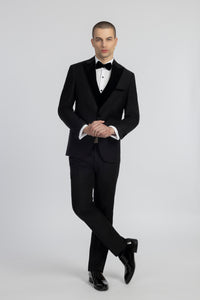 Solid Black Tuxedo - 1
