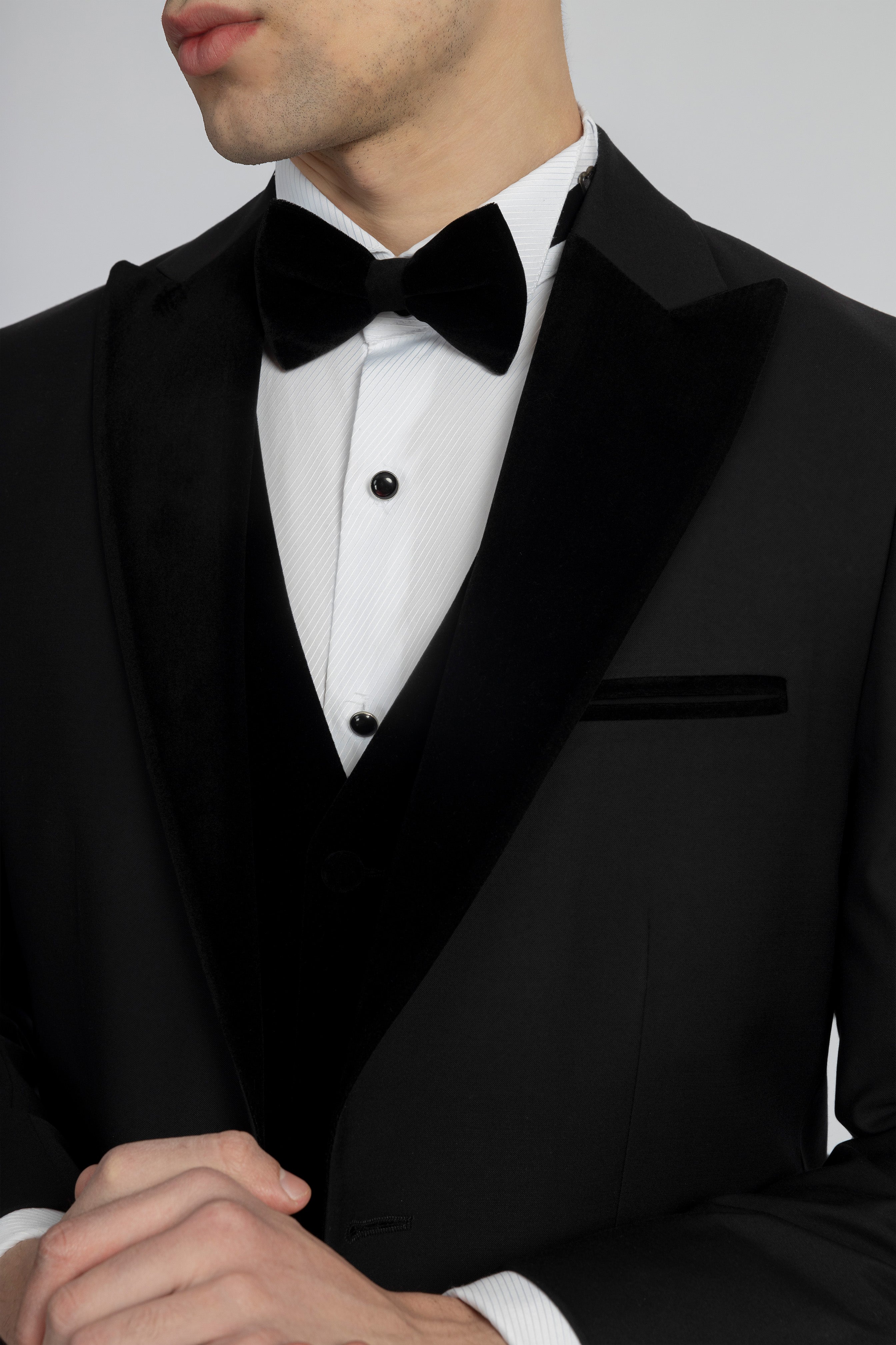 Solid Black Tuxedo