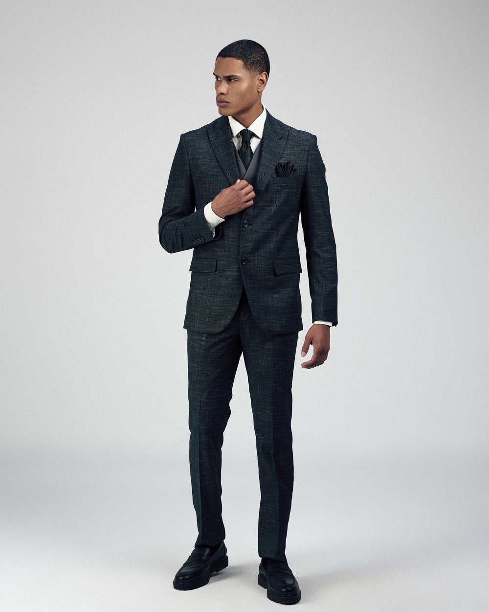 Patterned Black Suite - 2