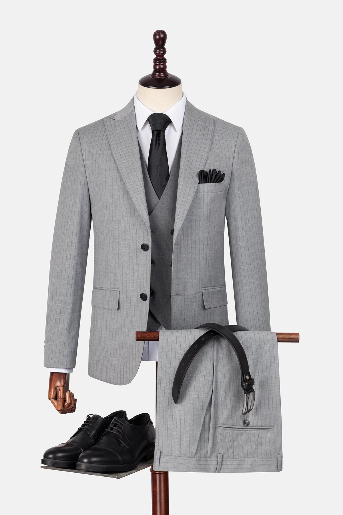 Striped Gray Suit