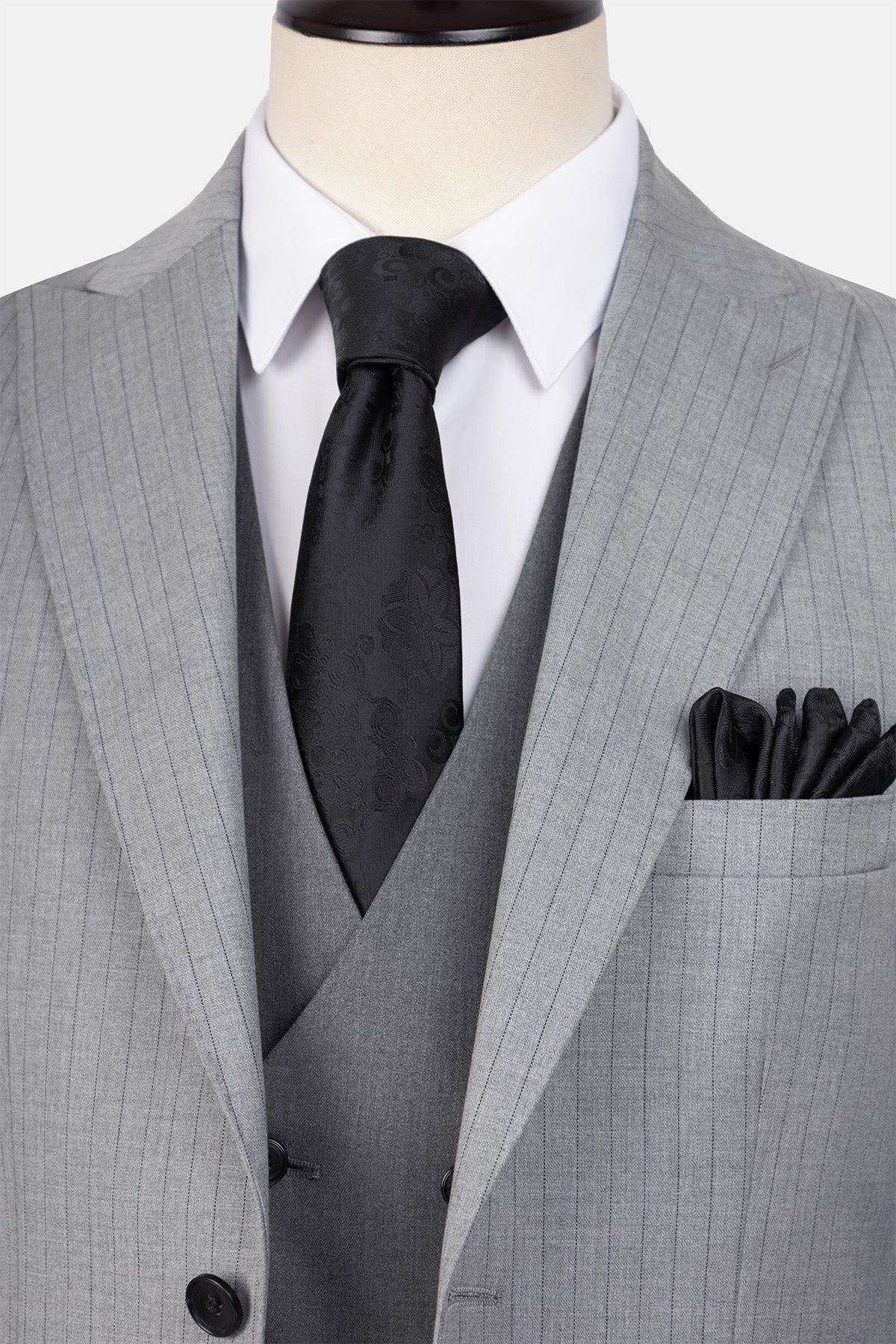 Striped Gray Suit