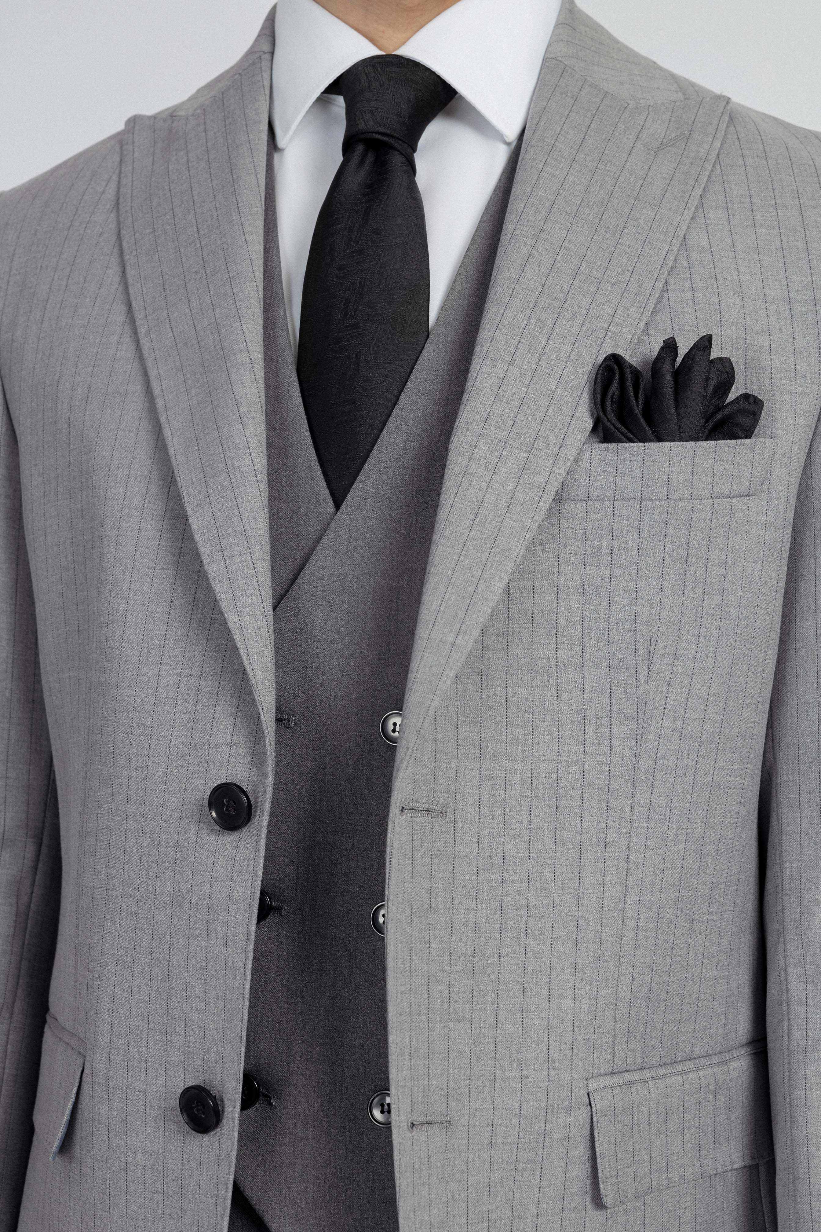 Striped Gray Suit