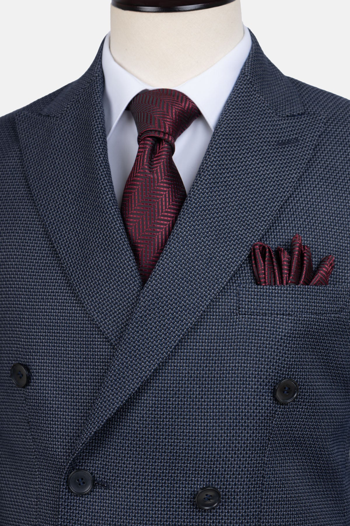 Jacquard Navy Suit