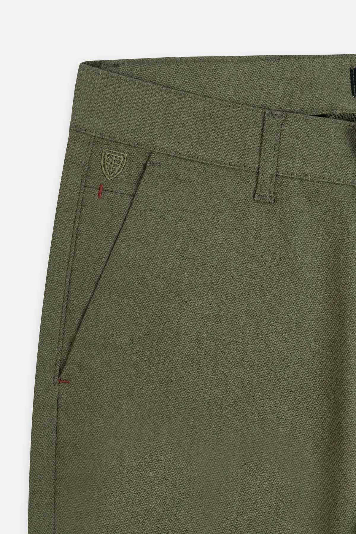 Olive Green Chino Pant - 3