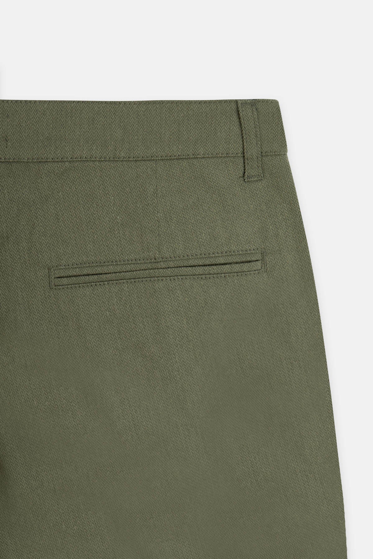 Olive Green Chino Pant - 4