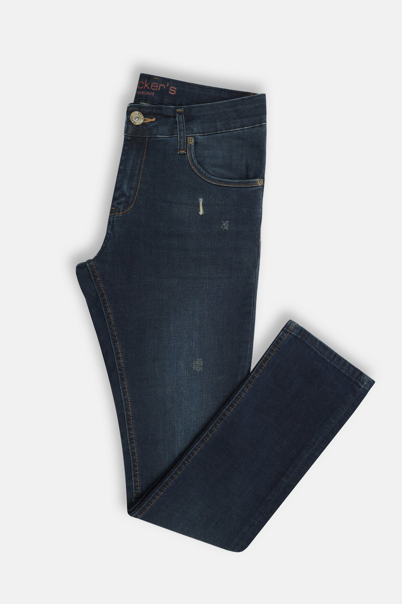 Solid Green washed Slim Jeans