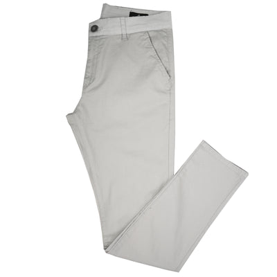 Chino Slim Gray Cotton Elastic Pant