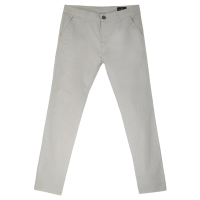 Chino Slim Gray Cotton Elastic Pant