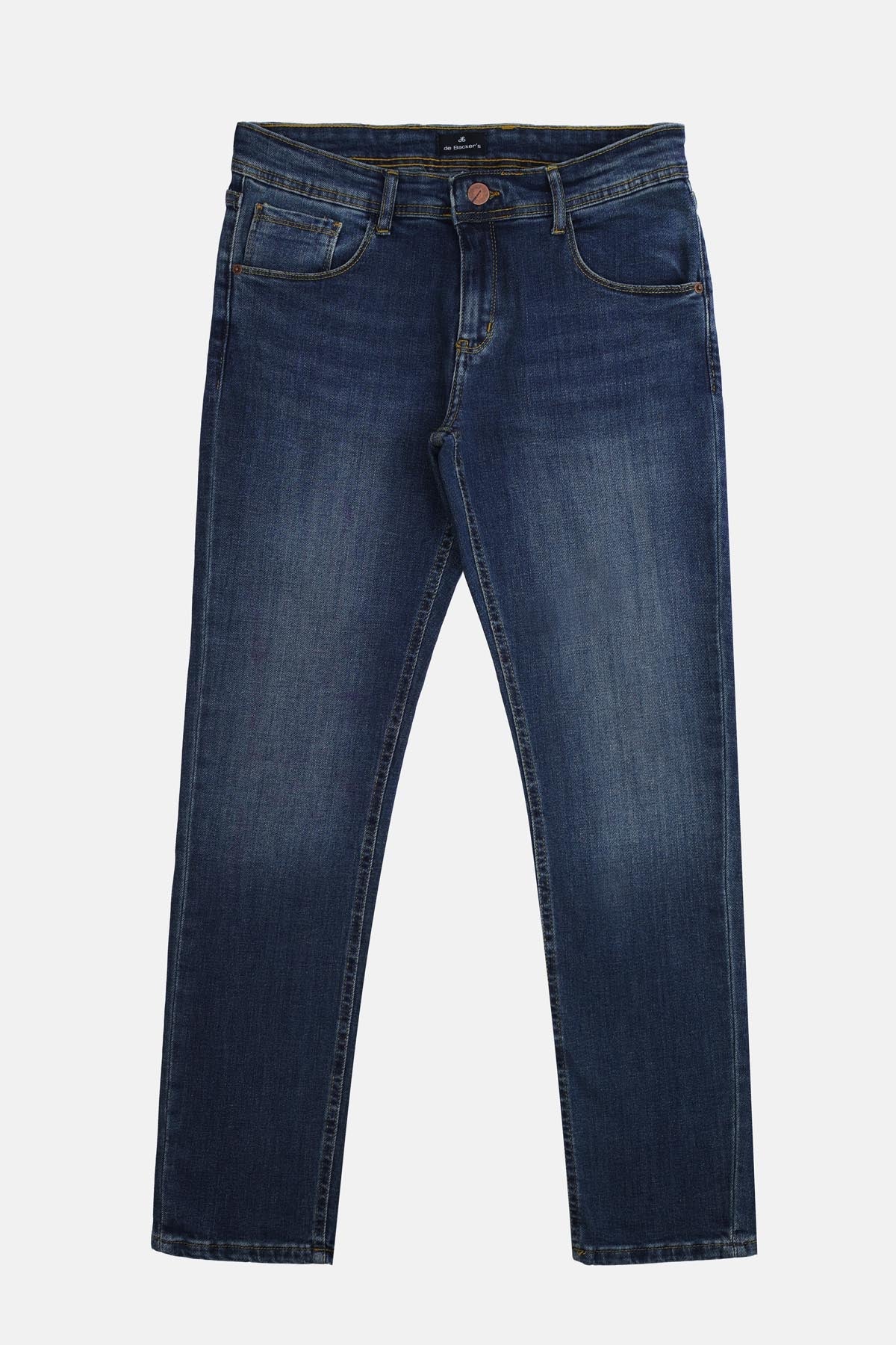 Navy Solid Slim Jeans