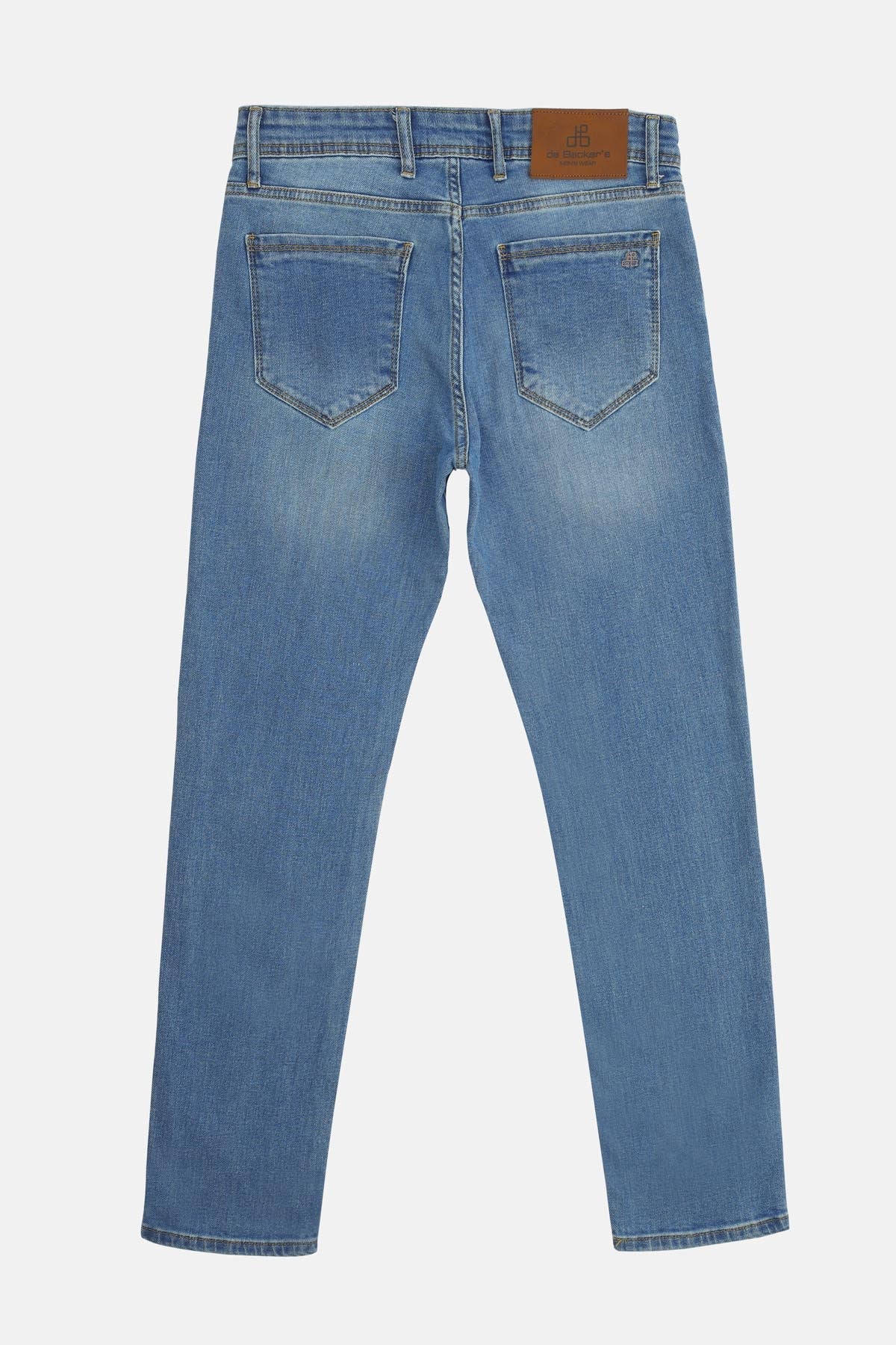 Solid  Slim Light Blue Jeans