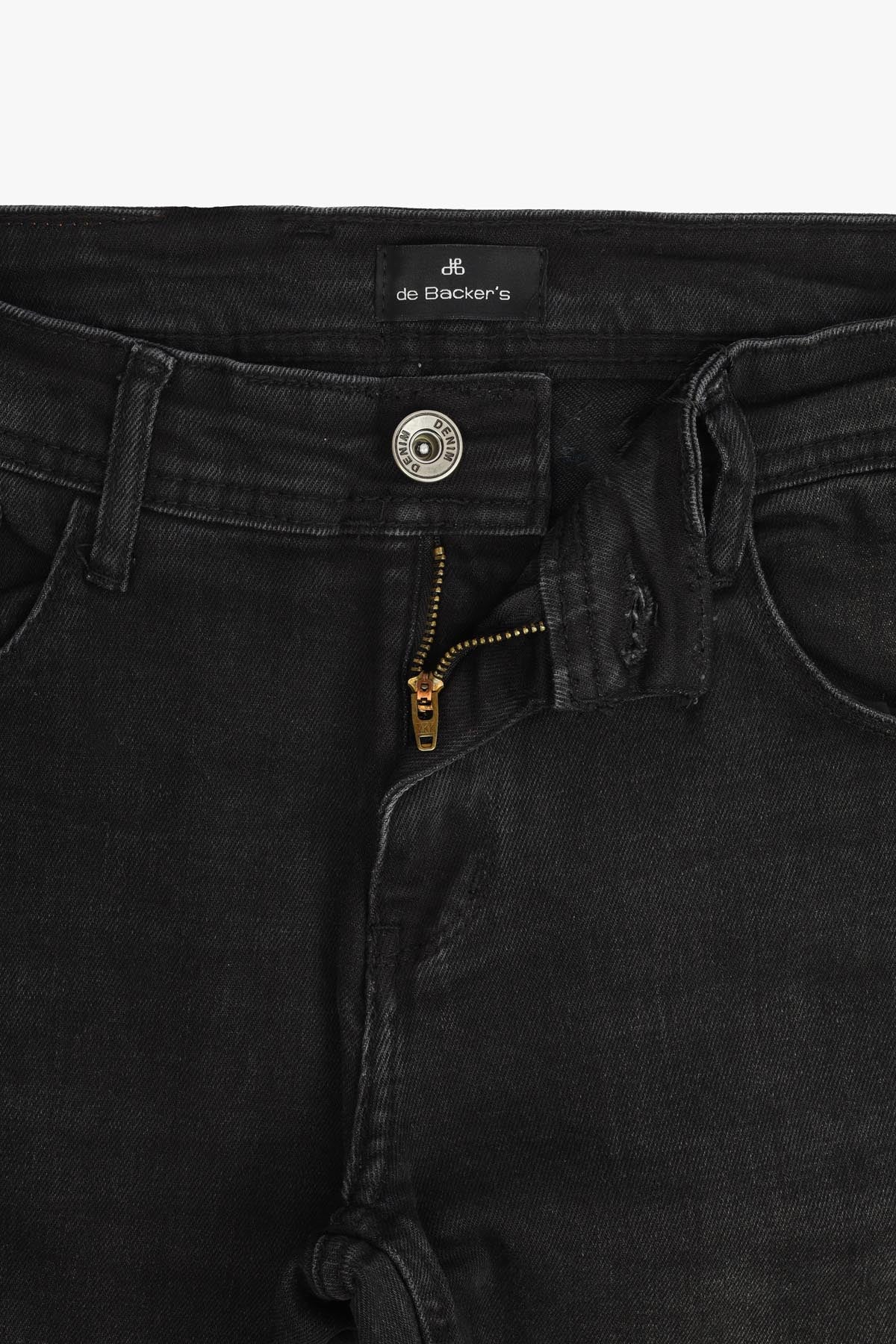 Solid Slim Black Jeans