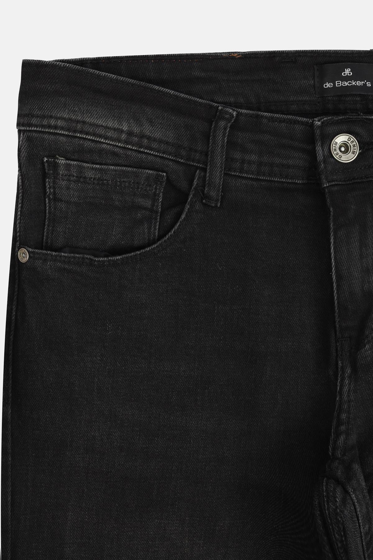 Solid Slim Black Jeans