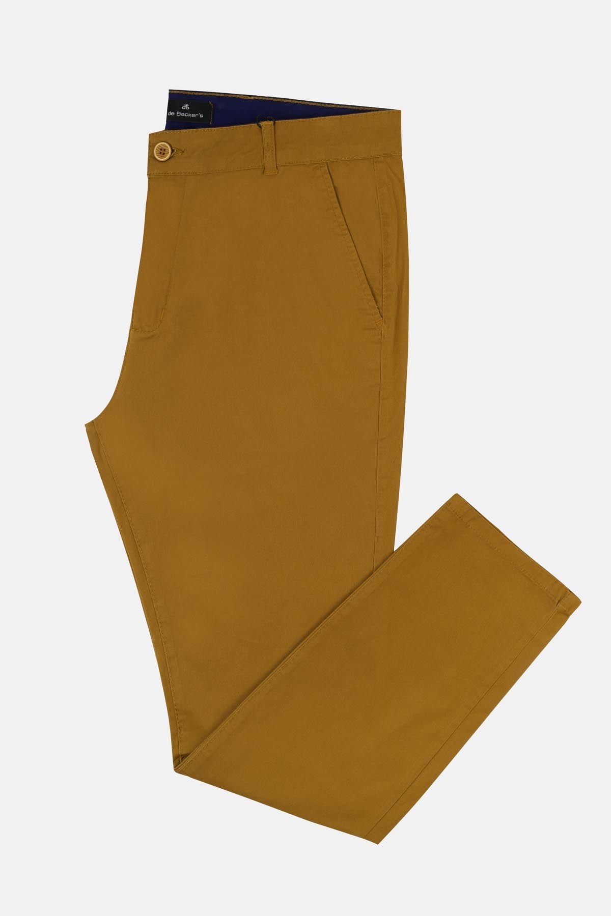 Chino Twill Cotton & Elastic Copper Gabardine Pant