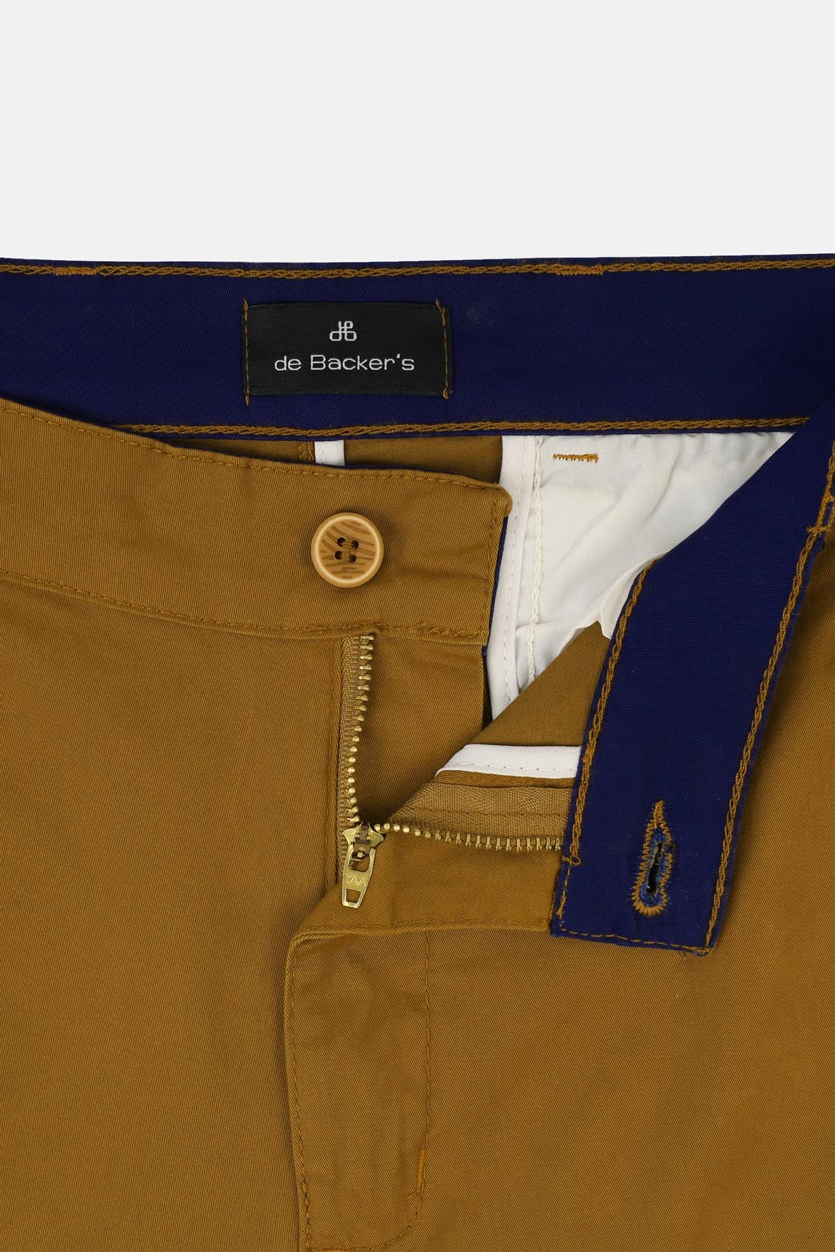 Chino Twill Cotton & Elastic Copper Gabardine Pant