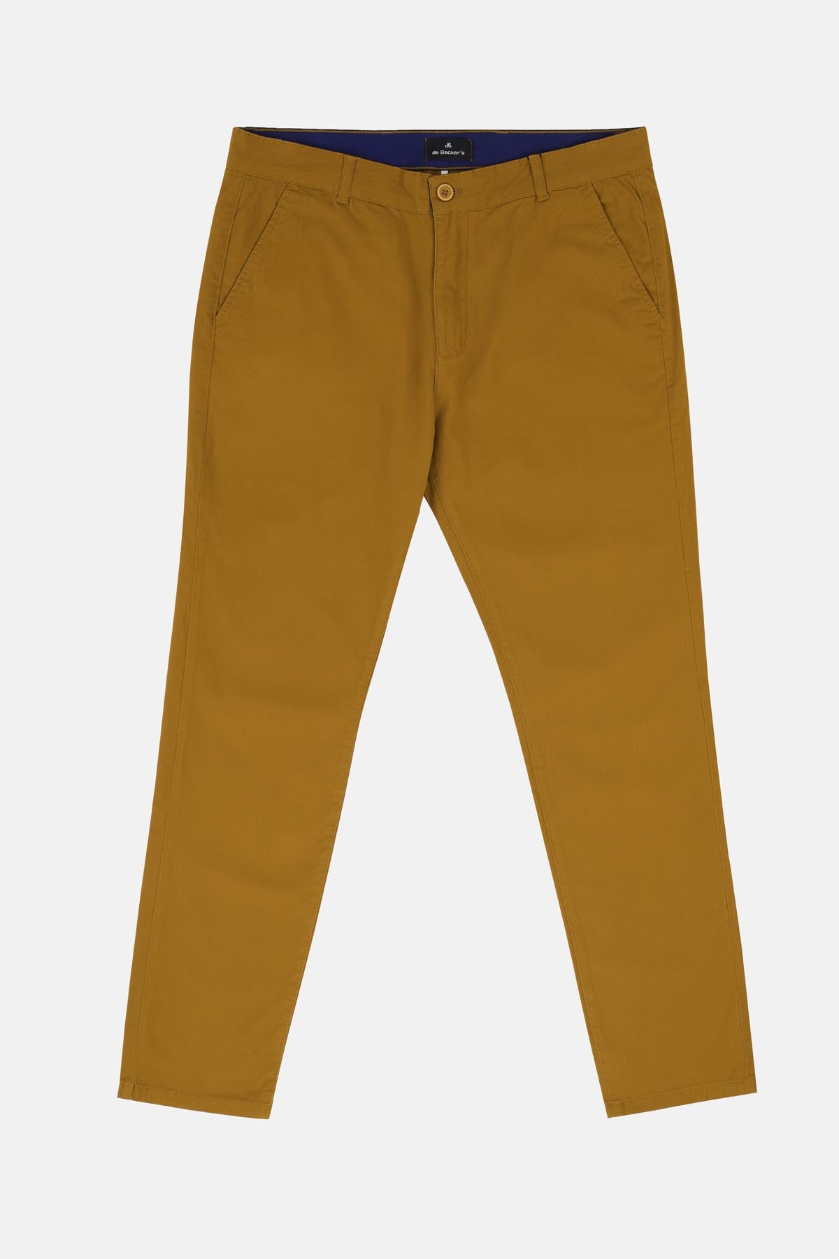 Chino Twill Cotton & Elastic Copper Gabardine Pant