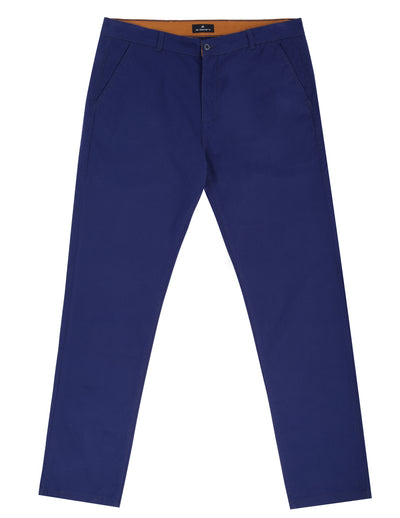 Chino Twill Cotton & Elastic Midnight Blue Gabardine Pant