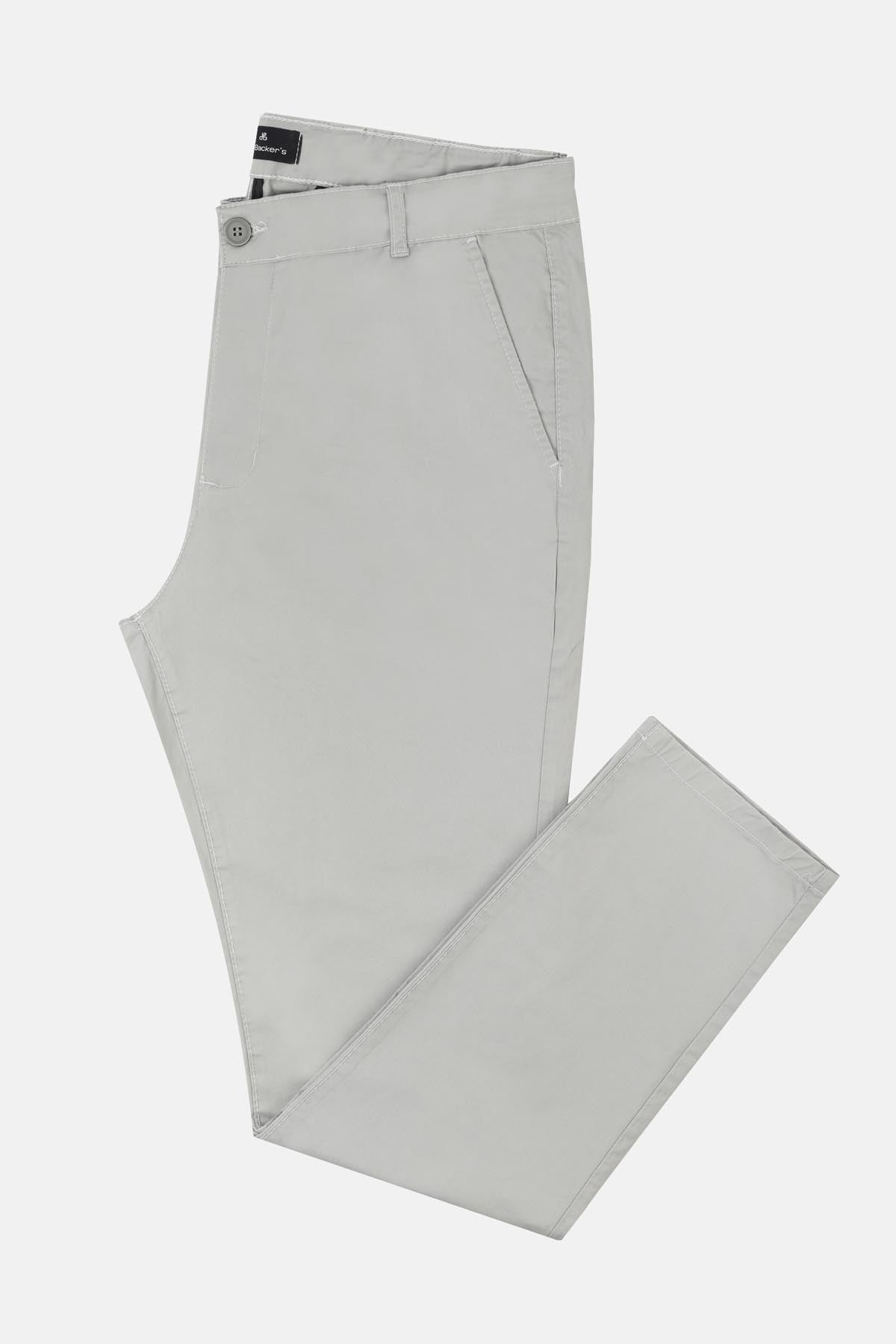 Chino Twill Cotton & Elastic Dun Gabardine Pant