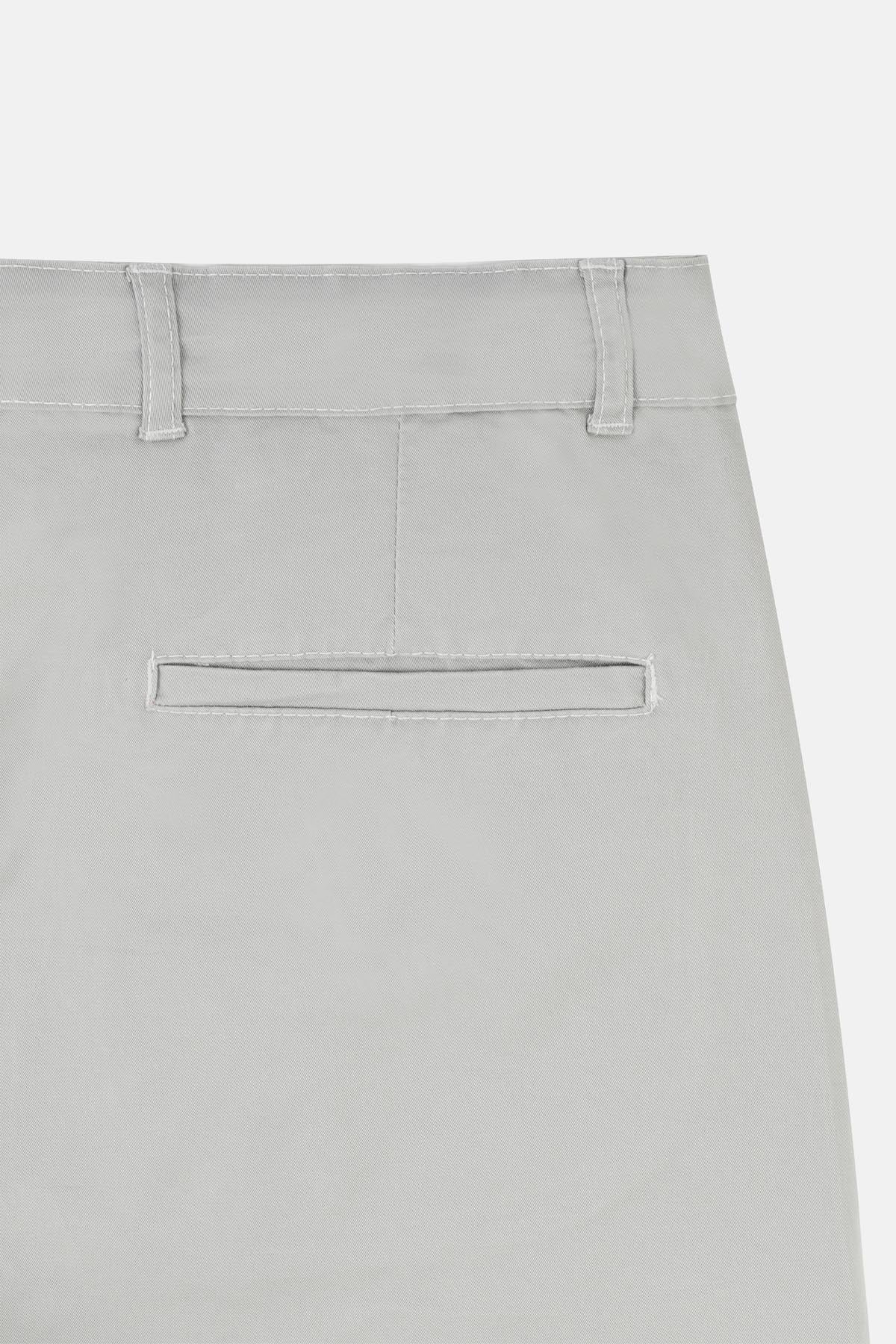 Chino Twill Cotton & Elastic Dun Gabardine Pant