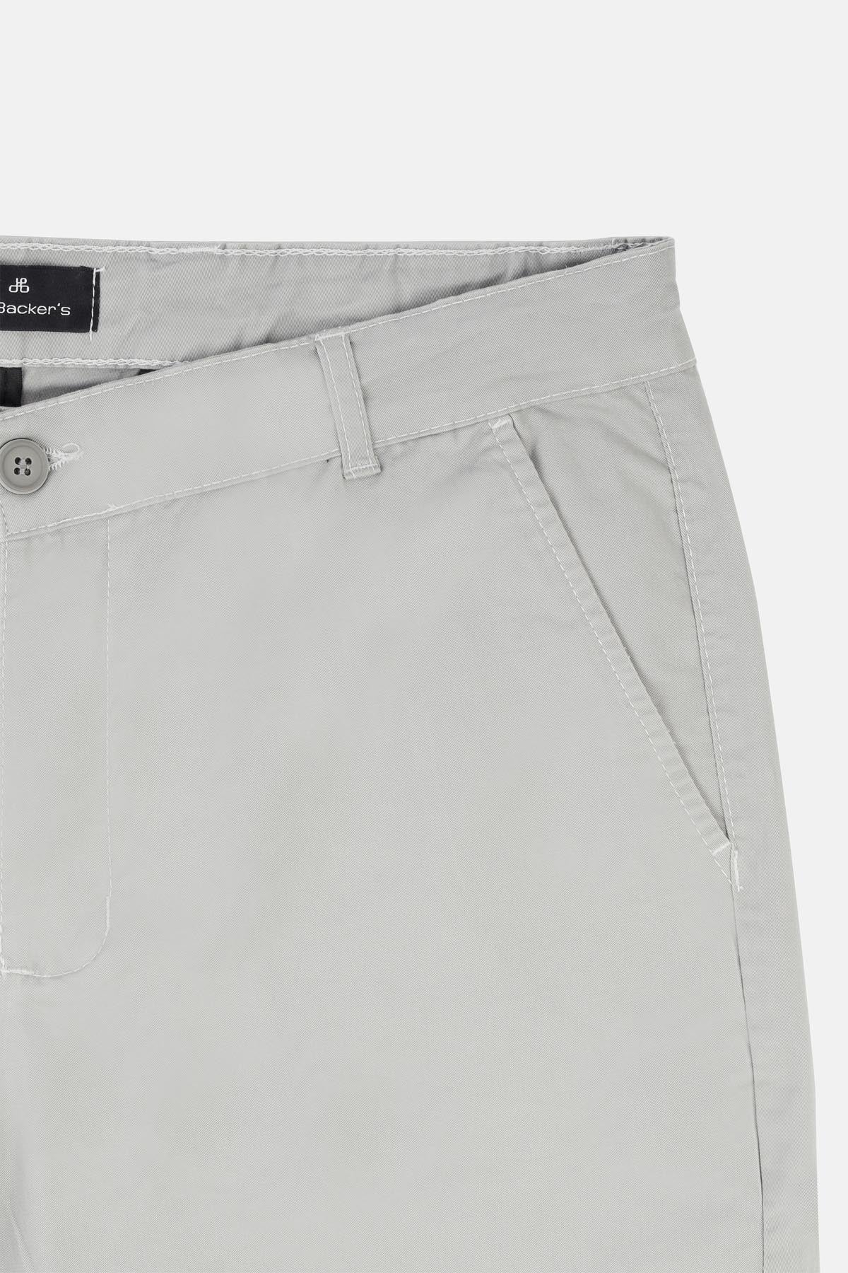 Chino Twill Cotton & Elastic Dun Gabardine Pant