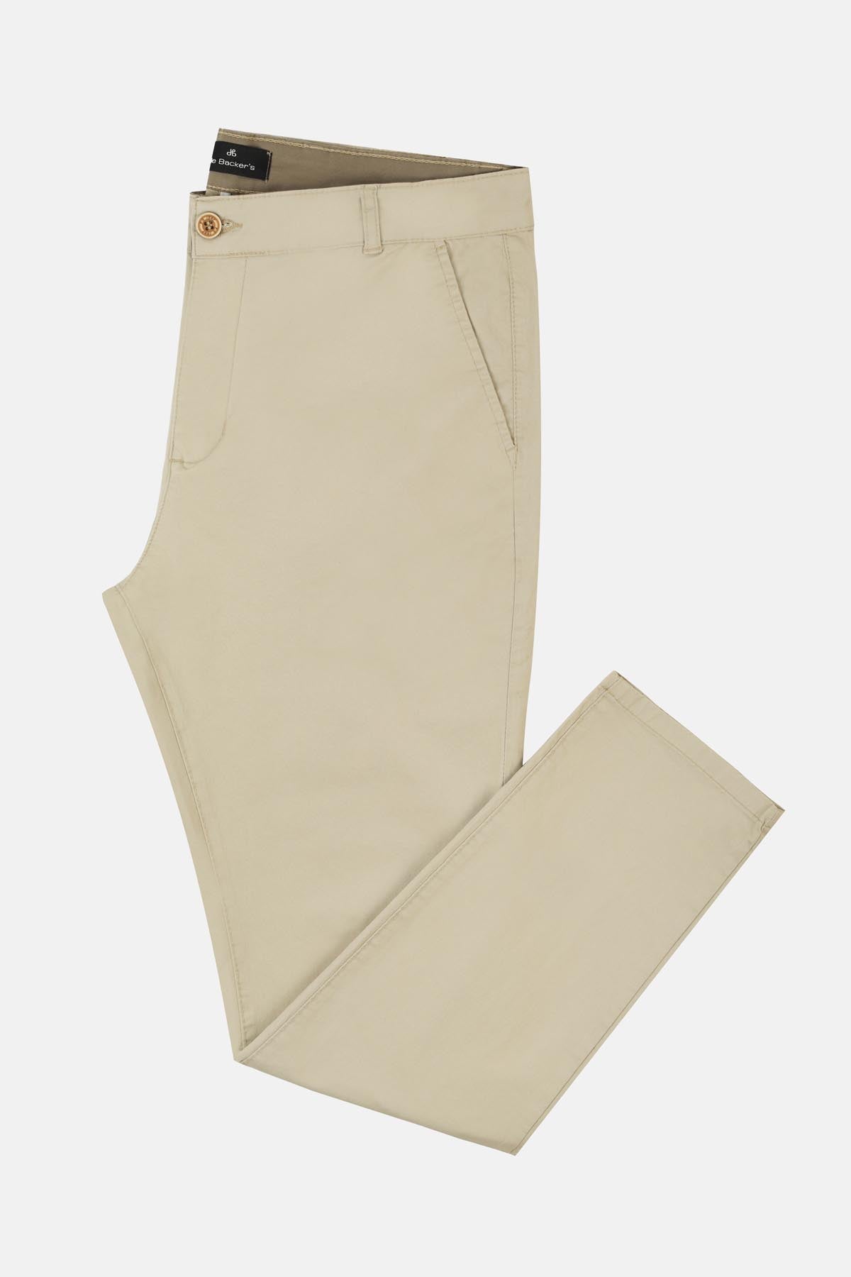 Chino Twill Cotton & Elastic Wheat Gabardine Pant